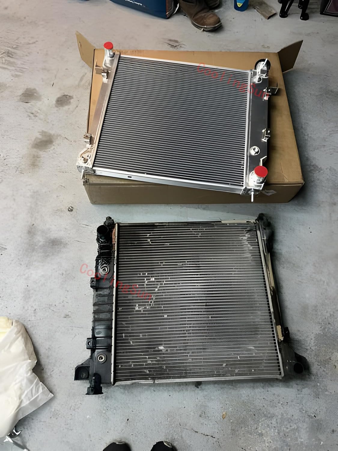 4 Row Aluminum Radiator Replacement for 1997 1998 1999 Dodge Dakota Durango 3.9 V6 5.2 5.9 V8 Radiators 97 98 99