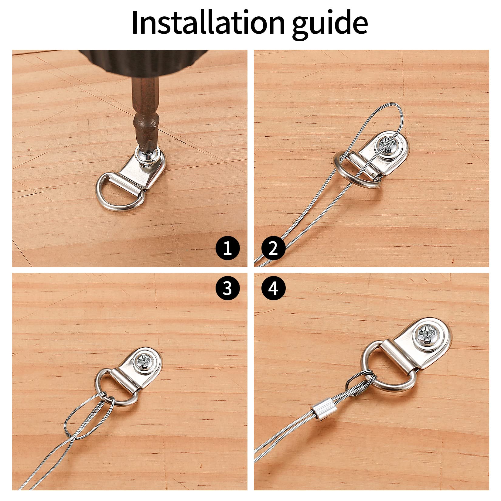 30 Ganci A J In Acciaio Zincato Per Cavi 5 Cm Con Clip – Organizzatore Per Gestione Cavi CAT6, Fibra Ottica E Tubi