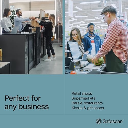 Miniatura 5 de Safescan Detector de billetes falsificados de 70 UV, tamaño pequeño, ligero, ideal para facturas, identificación, tarjetas de crédito, se adapta a