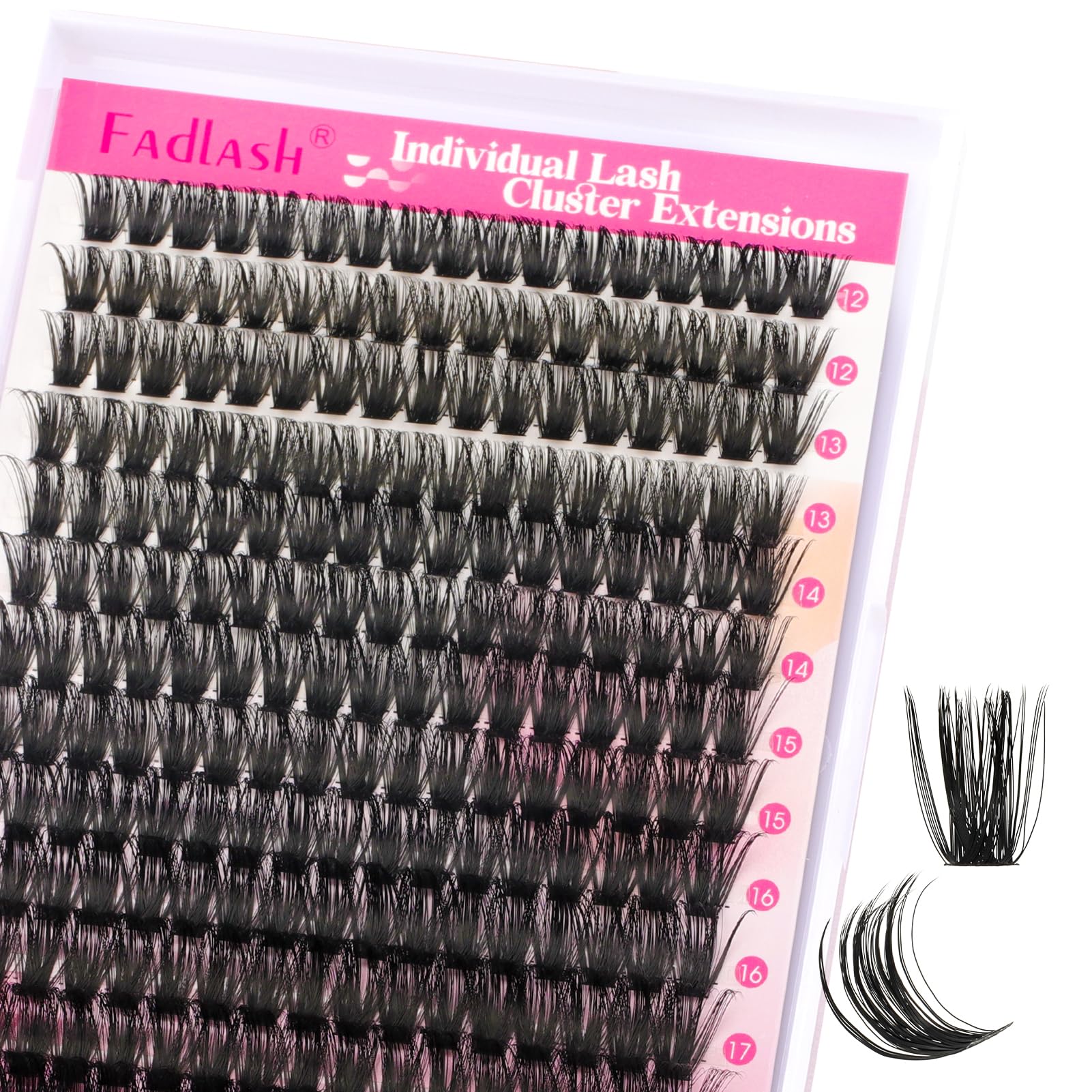 FADLASH Lash 120pcs 0.07mm D Curl 8-16mm 40D Mixed Trays Customizable DIY Eyelash Extensions for Beginners — view 92
