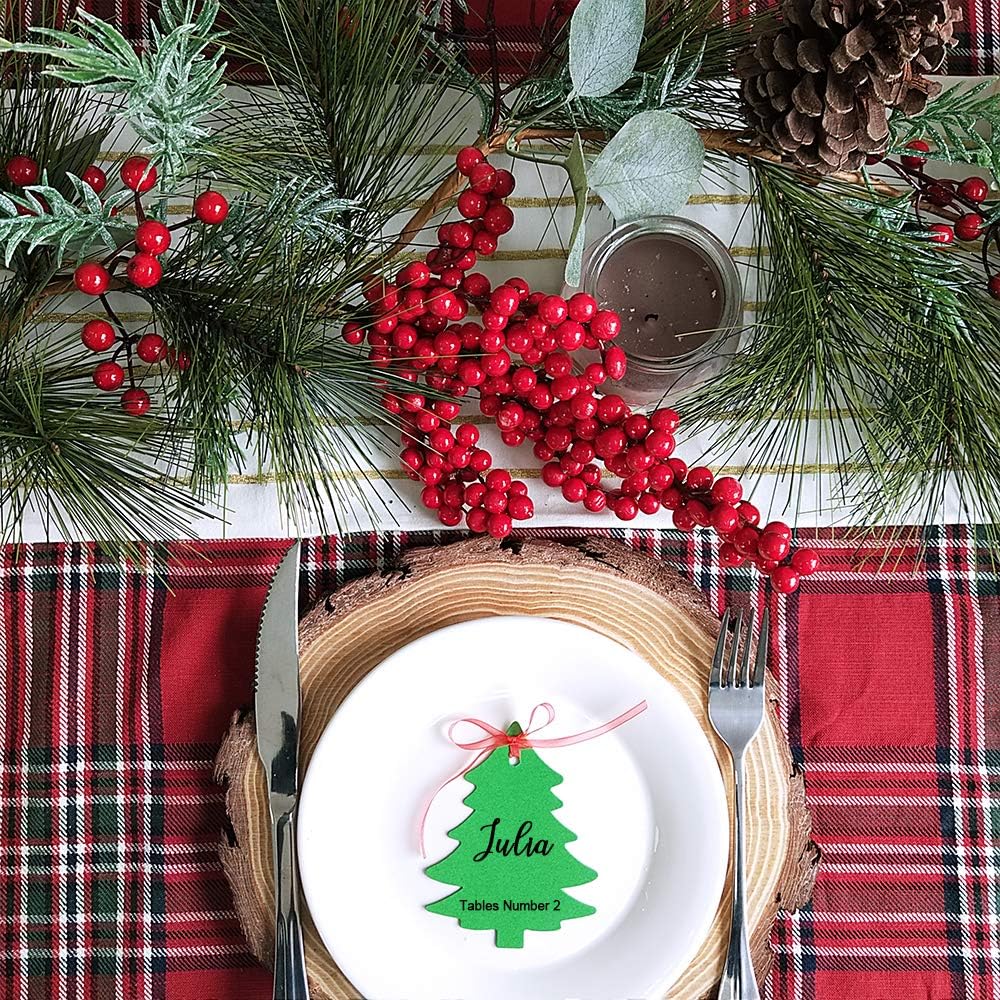 6' Long Christmas Artificial Pine Needle Garland Wired Rustic Twig Vine Birch with Assorted Faux Red Berries Eucalyptus Leaves Natural Pine Cones Fir Sprigs Holiday Season Winter Decor - Image 5