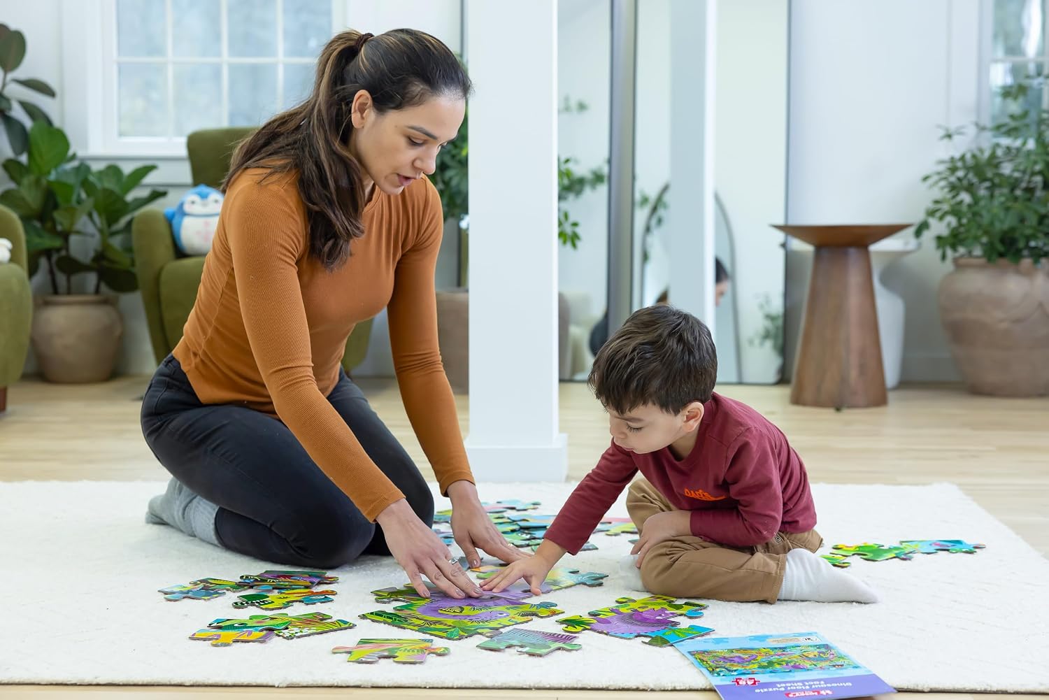 Jasey’s Toy Chest Dinosaur Floor Puzzle | Large Educational Jumbo Puzzle with Thick Pieces for Dino Learning Fun | Preschool Toy for Children Ages 3+ image 5