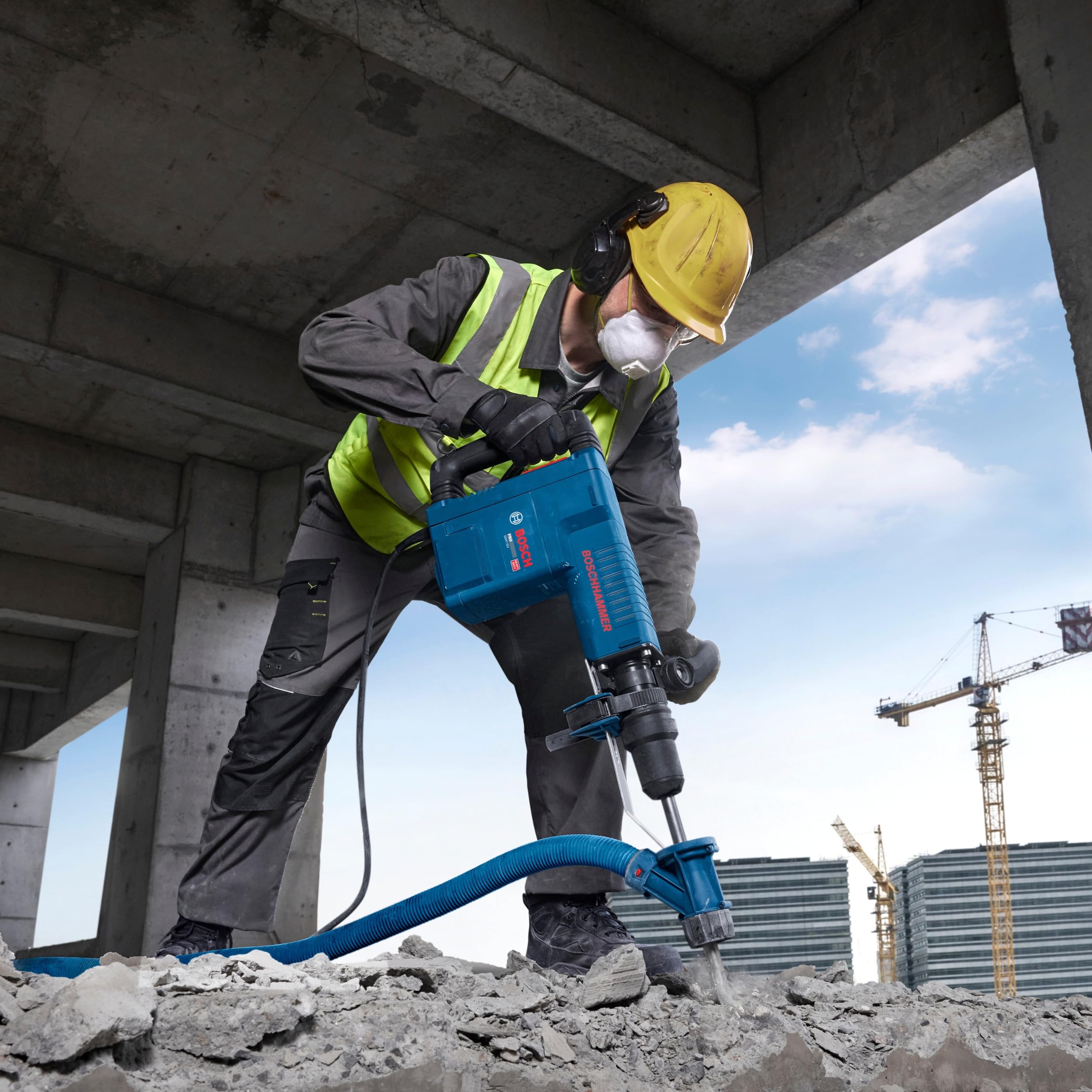 Bosch PRO Sieciowy młot udarowy GSH11EV (dłuto płaskie, walizka)