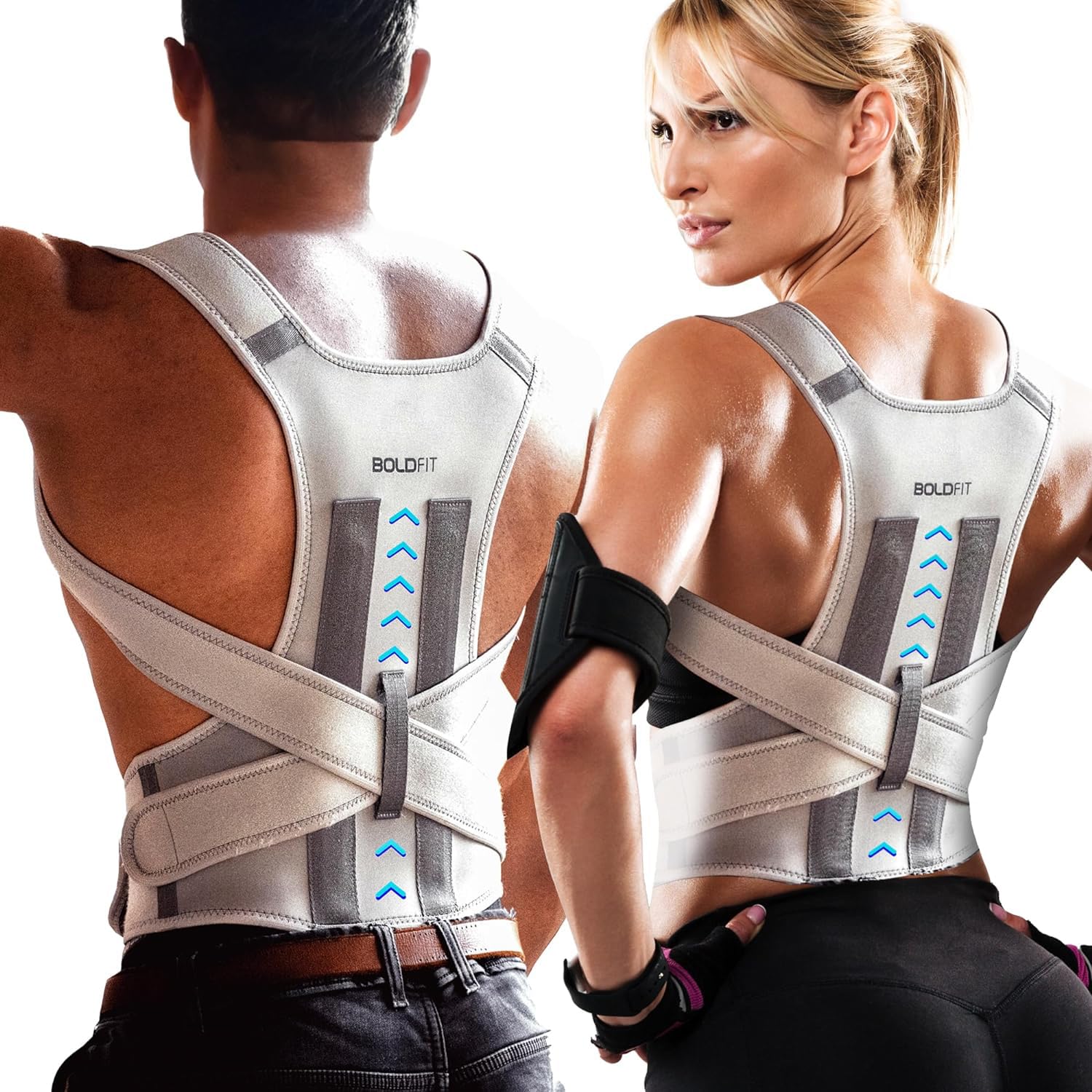 Boldfit Posture Corrector Back Support for Back Pain
