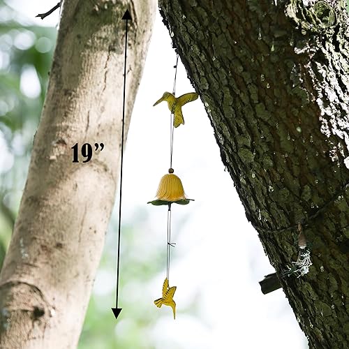 Miniatura 8 de Carillón de viento japonés de hierro fundido para exteriores, adorno para jardín, patio y balcón, decoración de campana de viento de metal colgante,