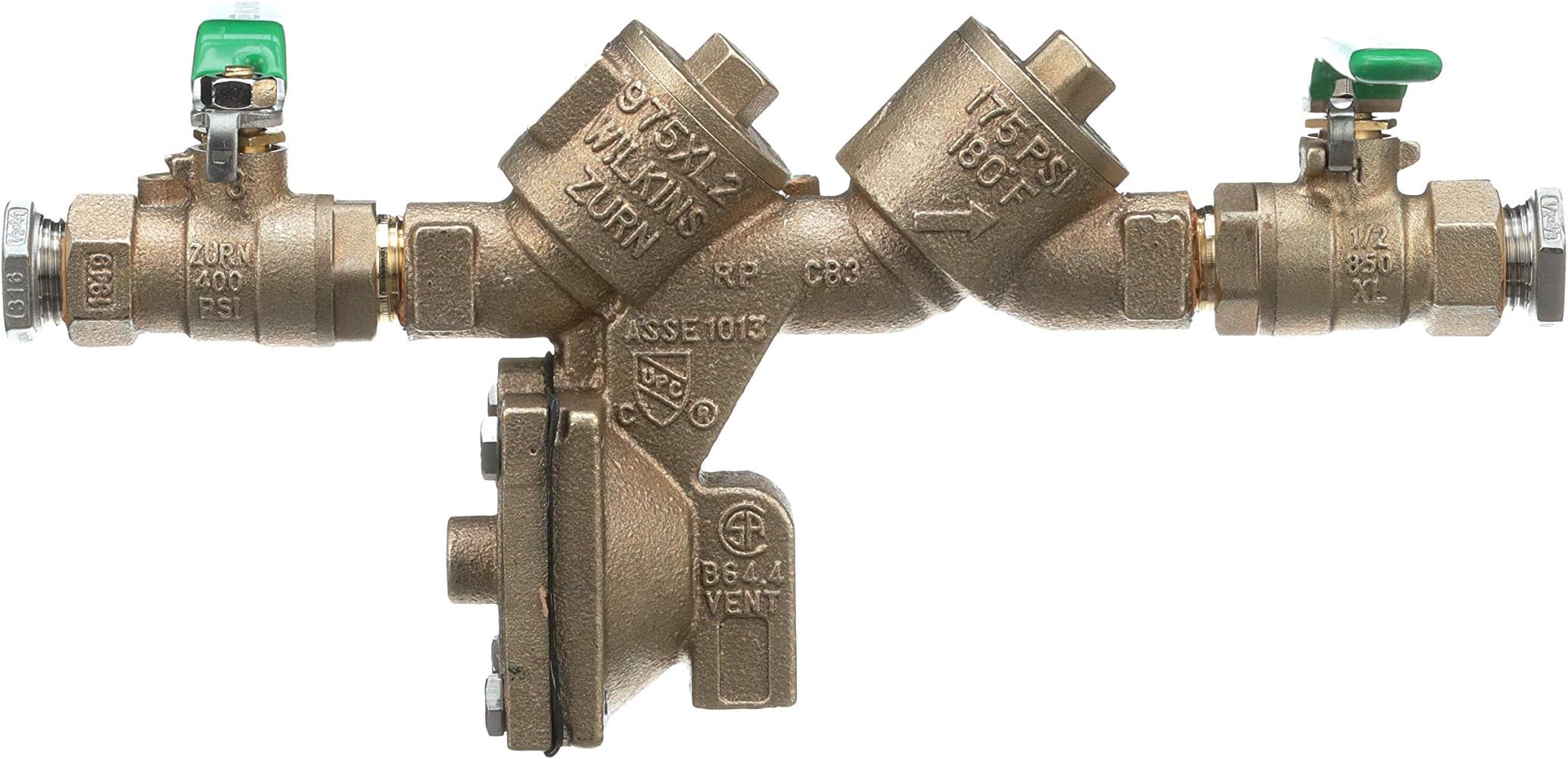 Zurn 38-975XL2 Backflow Preventor, Bronze