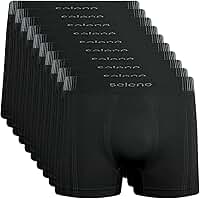 Kit 10 Cuecas Boxer Selene Sem Costura Microfibra de Poliamida Masculina