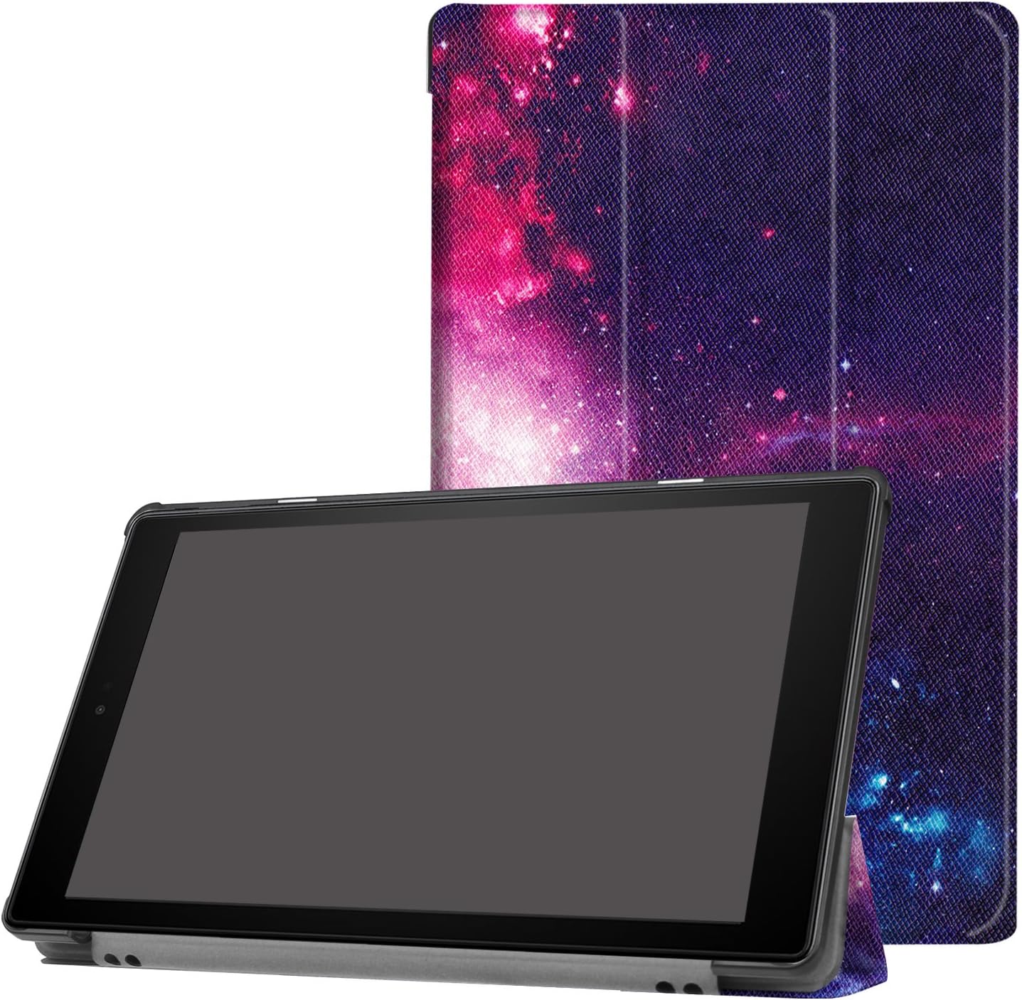 Cover Case for All Amazon Fire HD 10 Tablet(7th Generation, 2017 Release) Premium PU Leather Slim Fit Smart Stand Cover for Fire HD 10.1" Tablet with Auto Wake&Sleep (Star)