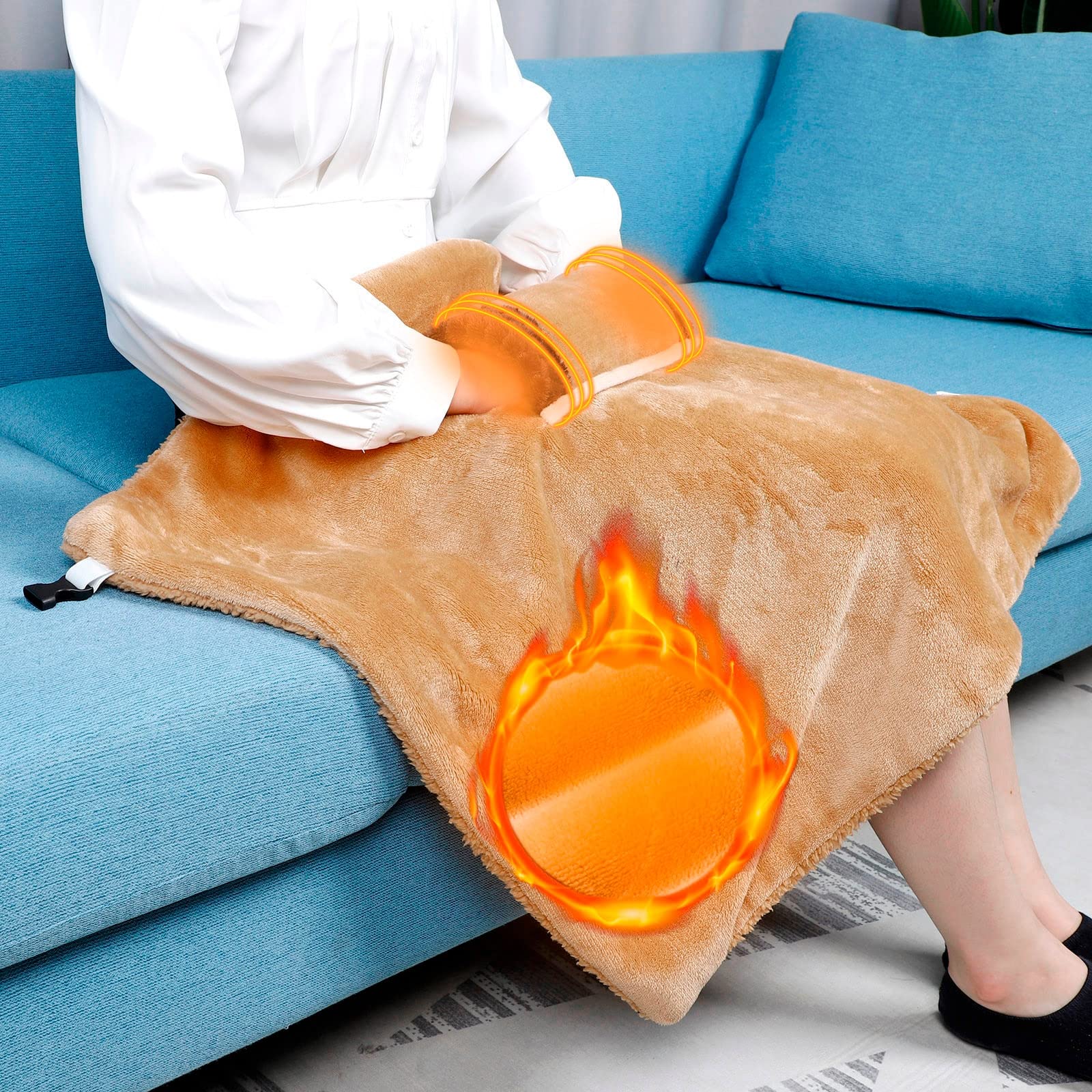 Mantas eléctricas con calefacción USB Manta eléctrica con calefacción Manta en el hombro Temperatura de protección contra el frío Calentador de invierno Manta eléctrica con calefacción Manta eléctrica