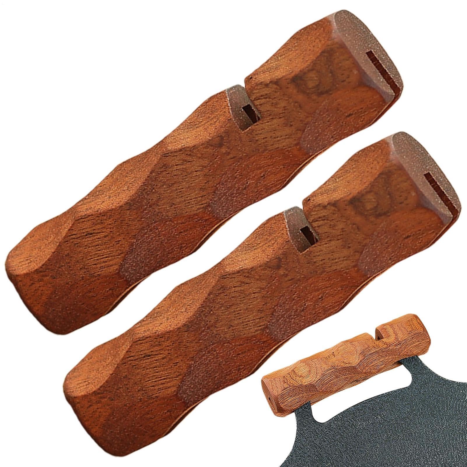 Couvercles de poignées pour casseroles en bois isolant pour barbecue et cuisine