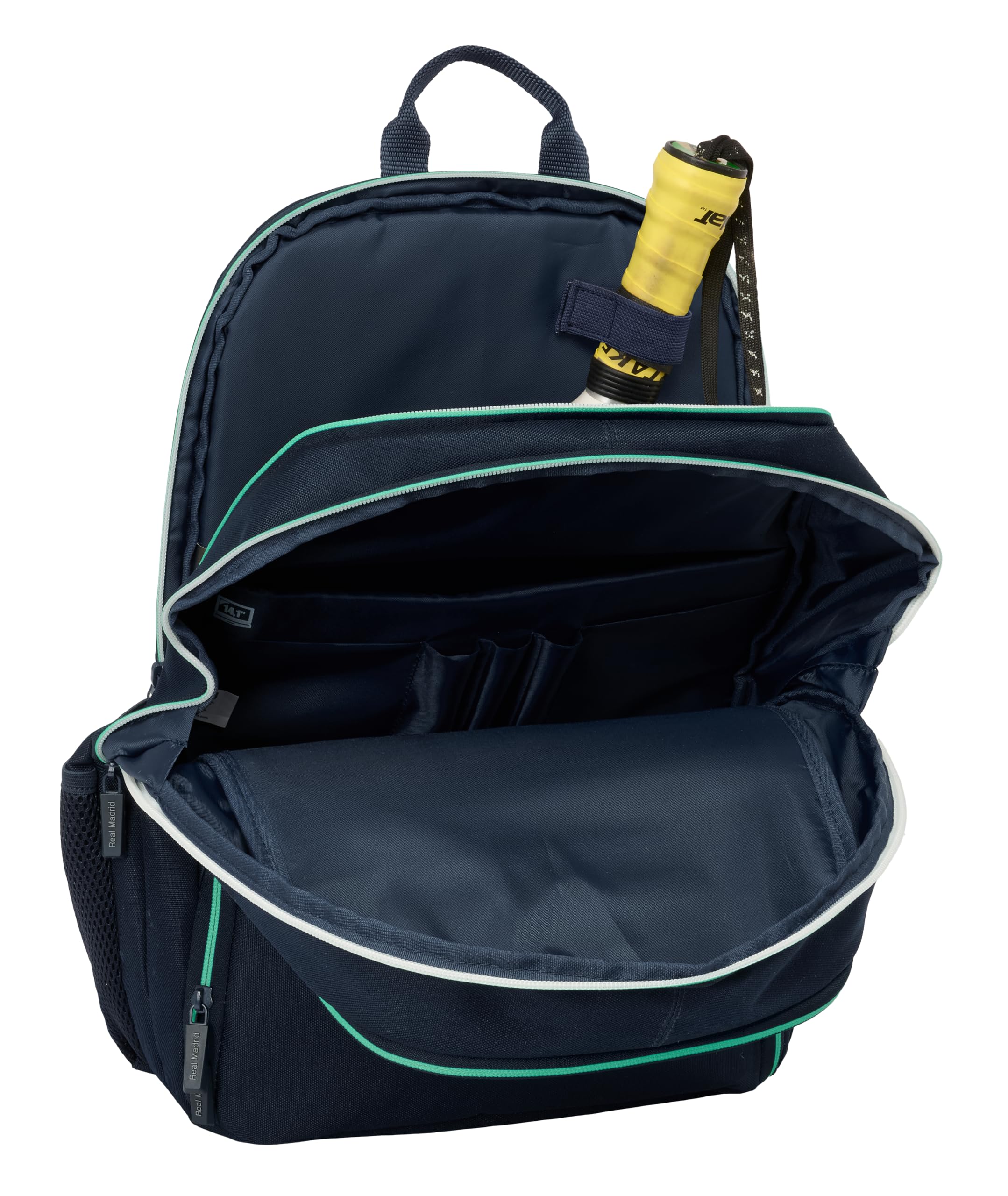 Real Madrid 2. Team 25/26 Rucksack für Paddel, Sport-Rucksack, ideal für Verschiedene Altersgruppen, bequem und vielseitig, Qualität und Widerstandsfähigkeit, 30 x 17 x 42 cm