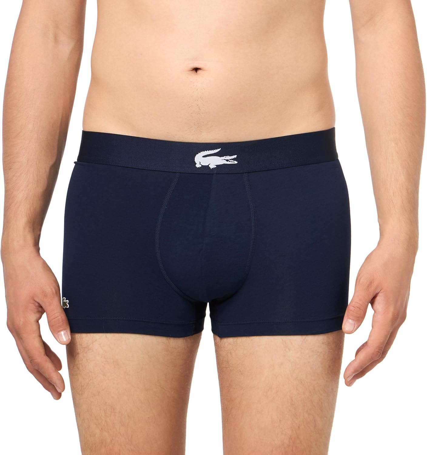 Lacoste mens Cotton Stretch Big Croc Print Trunks - Image 2