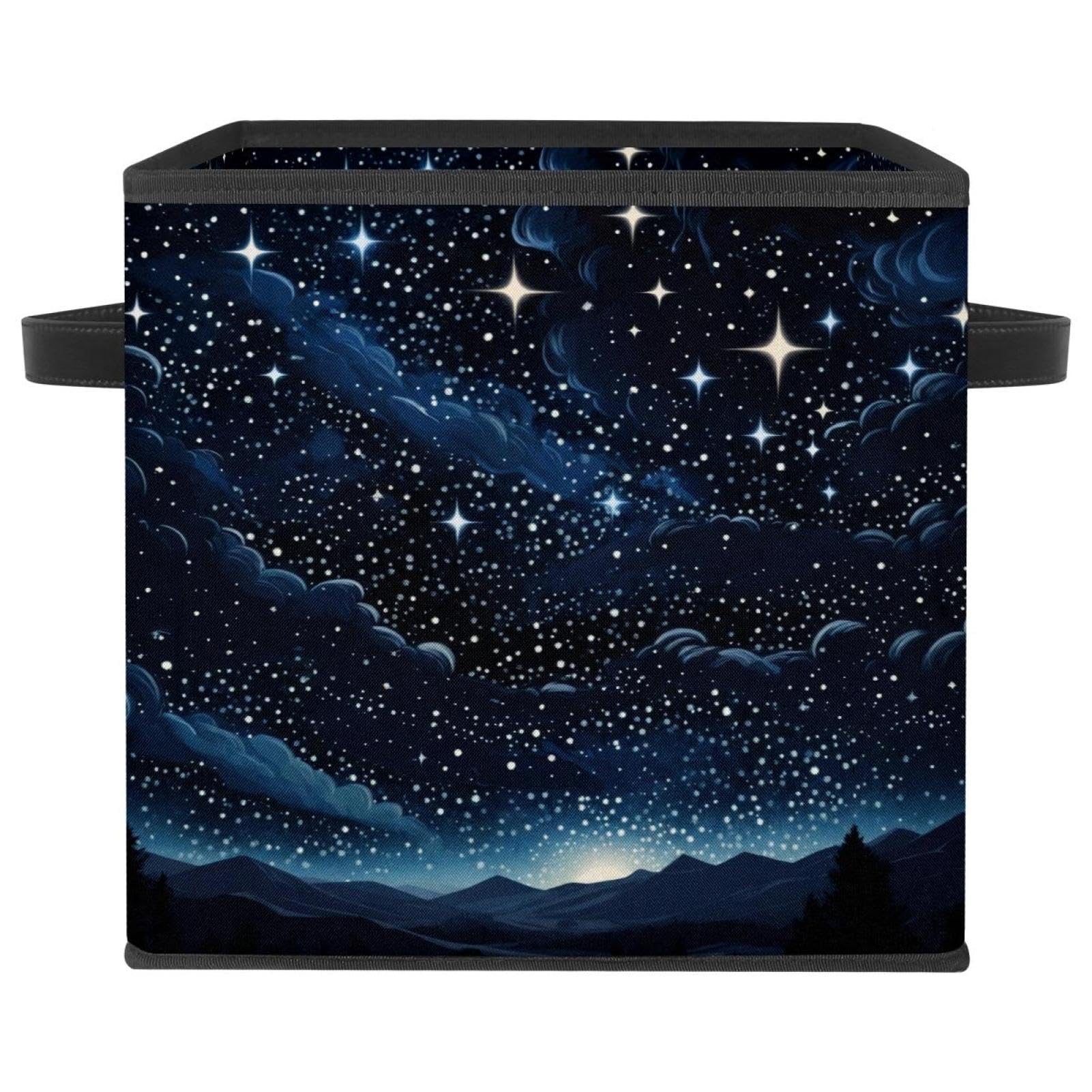 Boîte de rangement pliable ciel étoilé cube pour placard