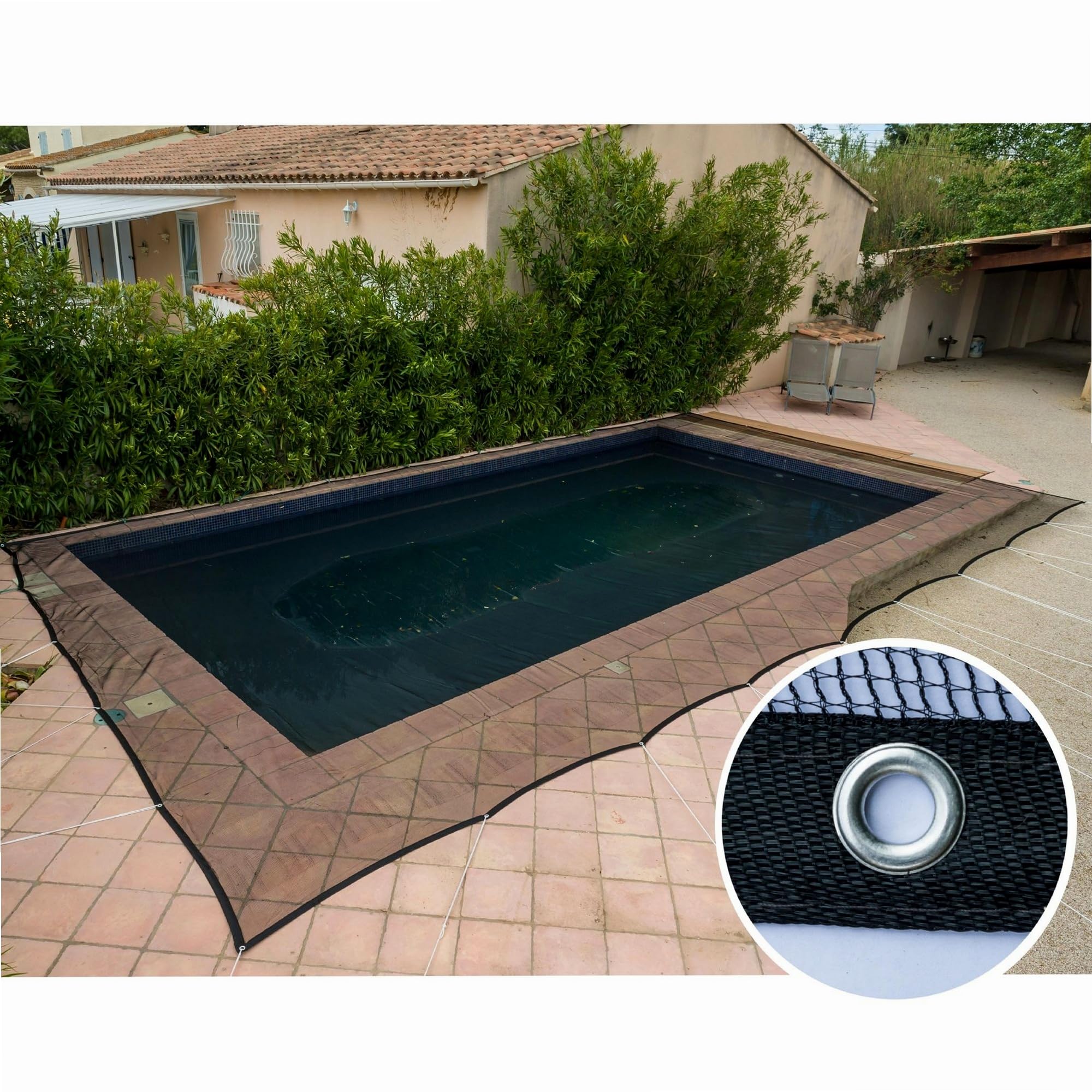 WERKA PRO Siatka ochronna na basen 100g/m2 5 x 10 m