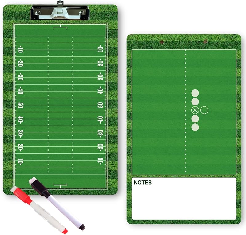 Dry Erase Double-Sided Coach Clipboard - Football Coaching