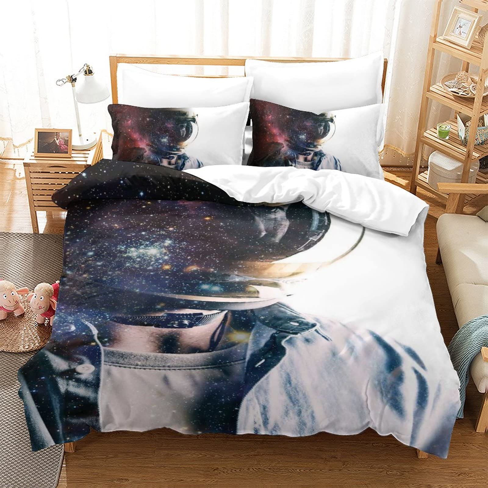 Housse de couette espace 3D : créez une chambre galactique unique
