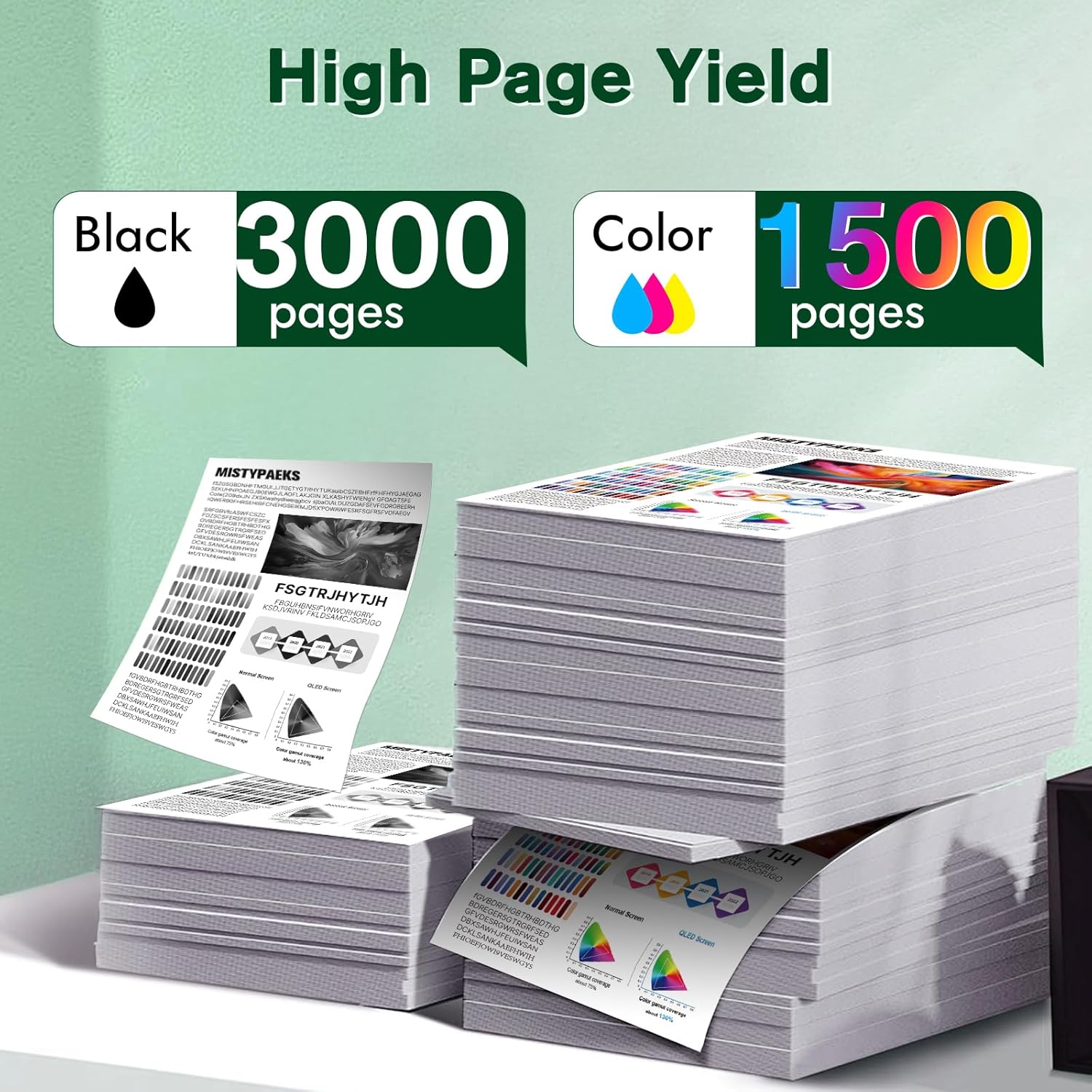 Compatible LC402XL Ink Cartridges for Brother Printer Replacement for Brother LC402XL LC402 Ink Cartridges, Work with MFC-J5340DW J6940DW J6540DW J6740DW, High Yield, Latest Chip-4 Pack