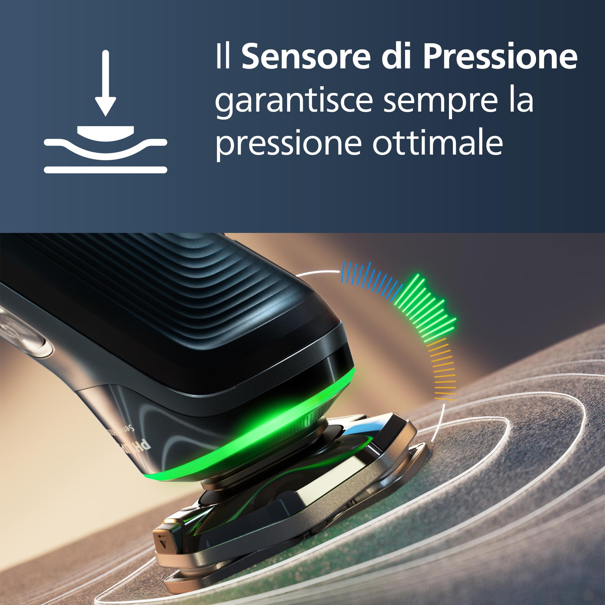 Philips Shaver S9000 - Rasoio elettrico Wet & Dry uomo, tecnologia Lift & Cut e SkinIQ, rifinitore a scomparsa, custodia per la pulizia, supporto di ricarica e custodia da viaggio (modello S9976/63)
