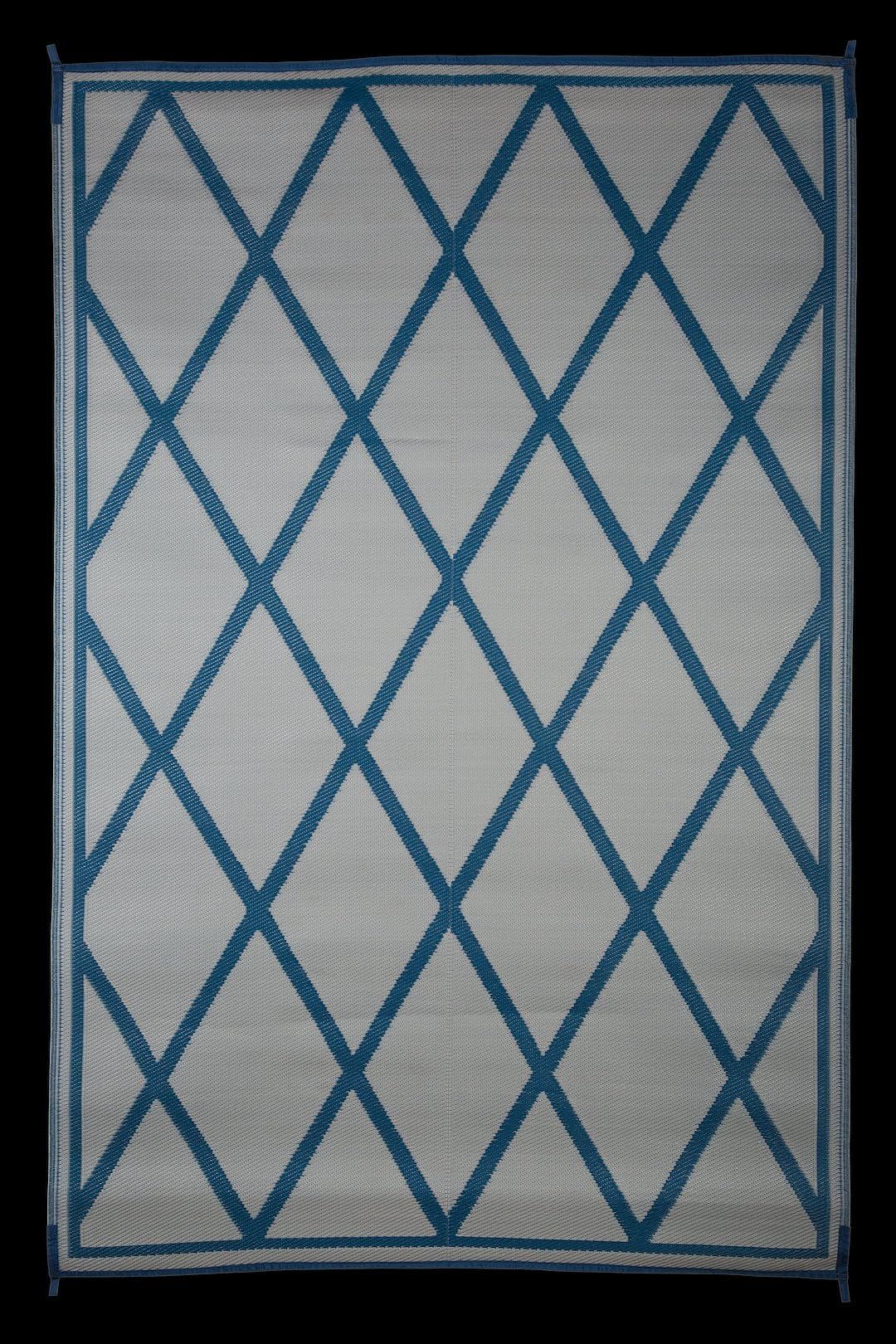 Faulkner 68912 Mat Diamond 9x12 Blue/ivory