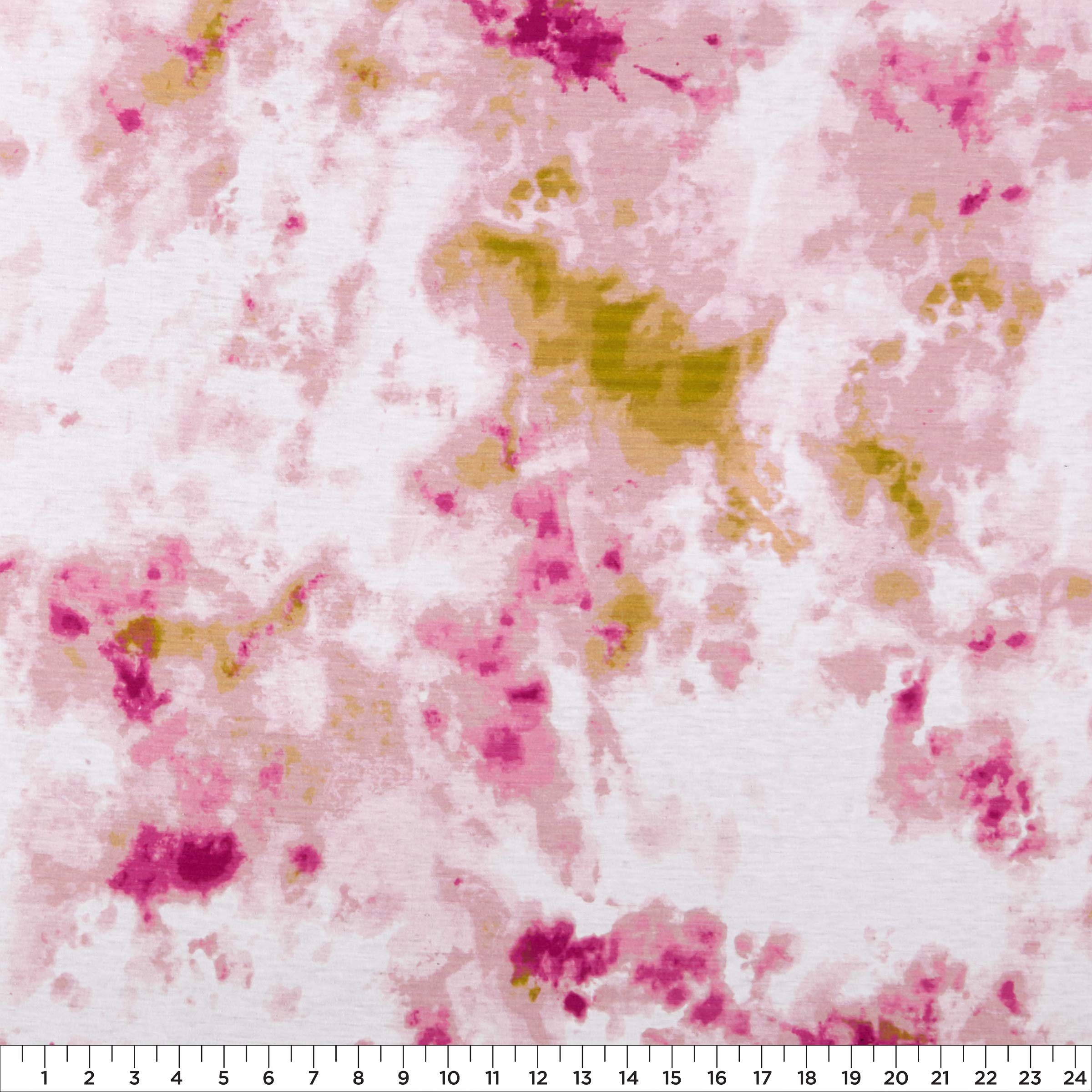 E.Z. Fabric Polyester Spun Stretch Jersey Knit Tie Dye Pink/Gold, Fabric by the Yard