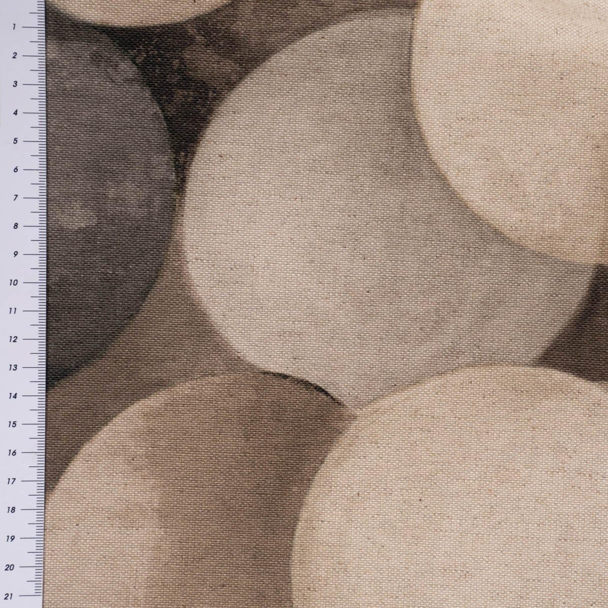 SCHÖNER LEBEN. Zugluftstopper Panama Pendulum Kugeln Kreise steingrau, Auswahl:120cm Länge
