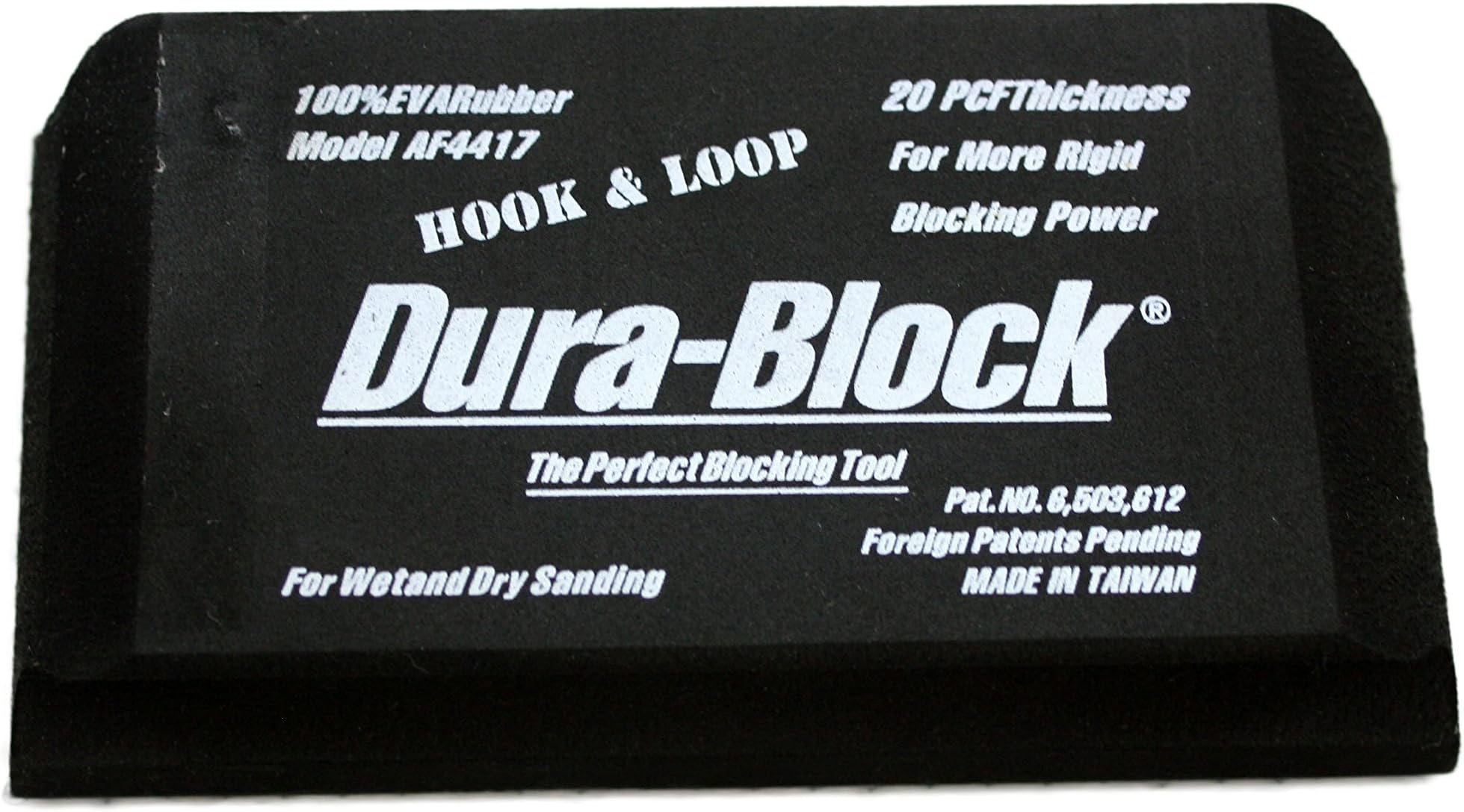 Dura-Block (AF4417 Hook & Loop Black 5.25" Sanding Block