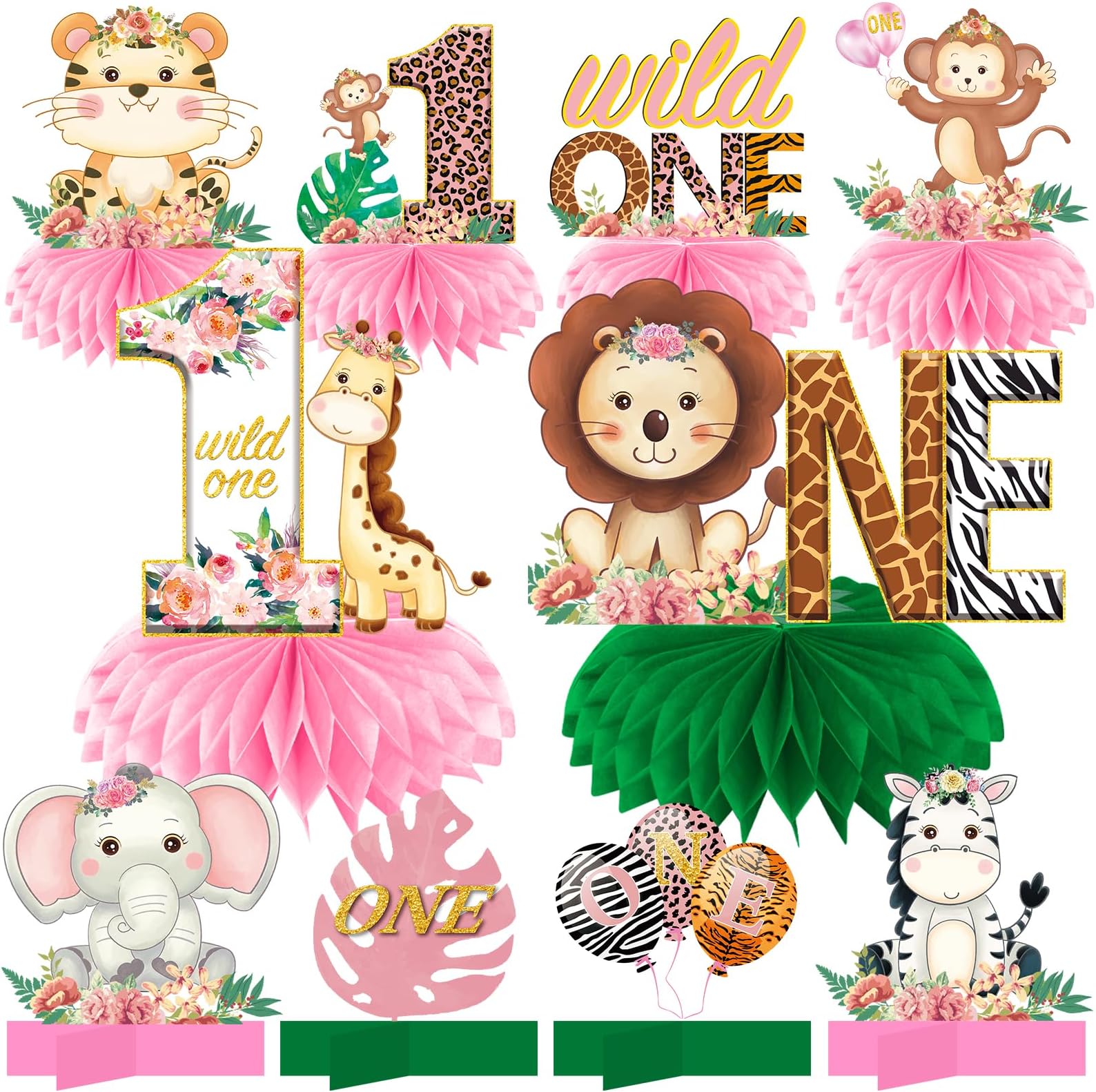 Happy Jungle Centerpiece Boys Baby Shower Decorations Party City Happy Jungle Centerpiece Boys Baby Shower Decorations Party City