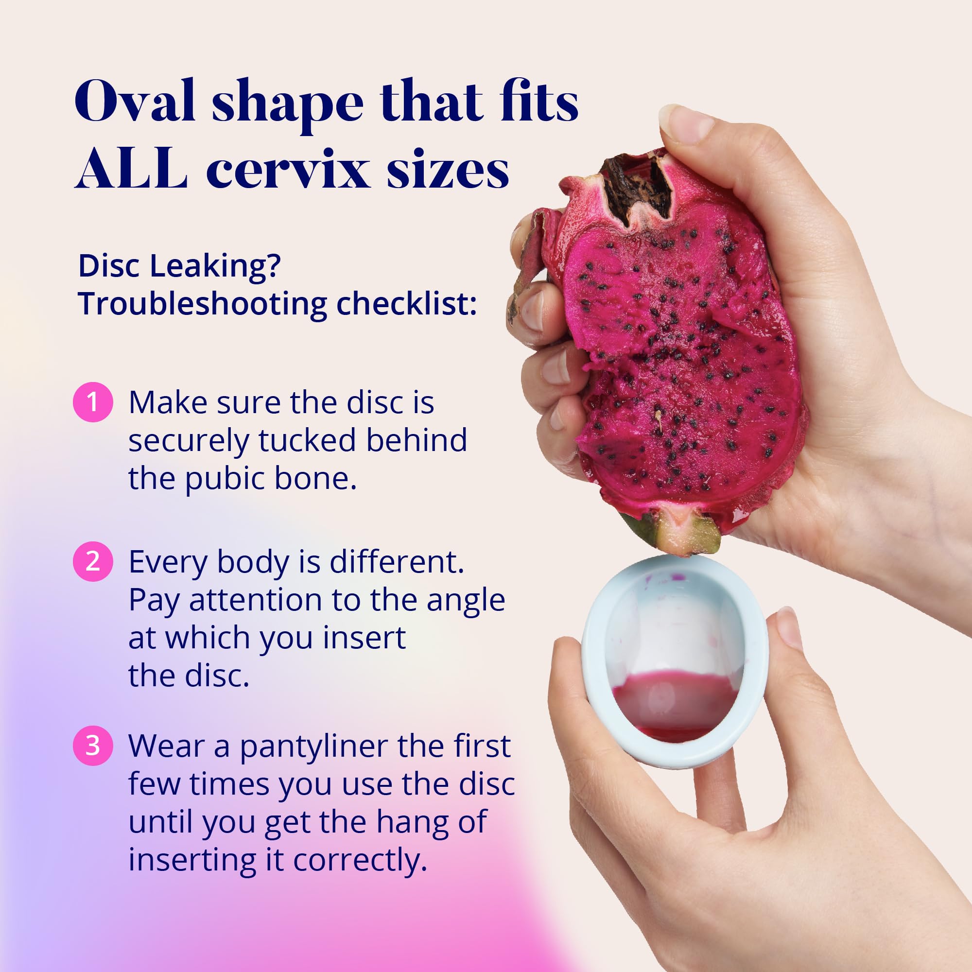 Menstruationsscheibe Wiederverwendbar, Silikon Menstruationsscheibe, Bequeme Periodenscheibe, Einfach zu bedienen & zu extrahieren, einfach zu reinigen Wiederverwendbare Menstruationsscheibe