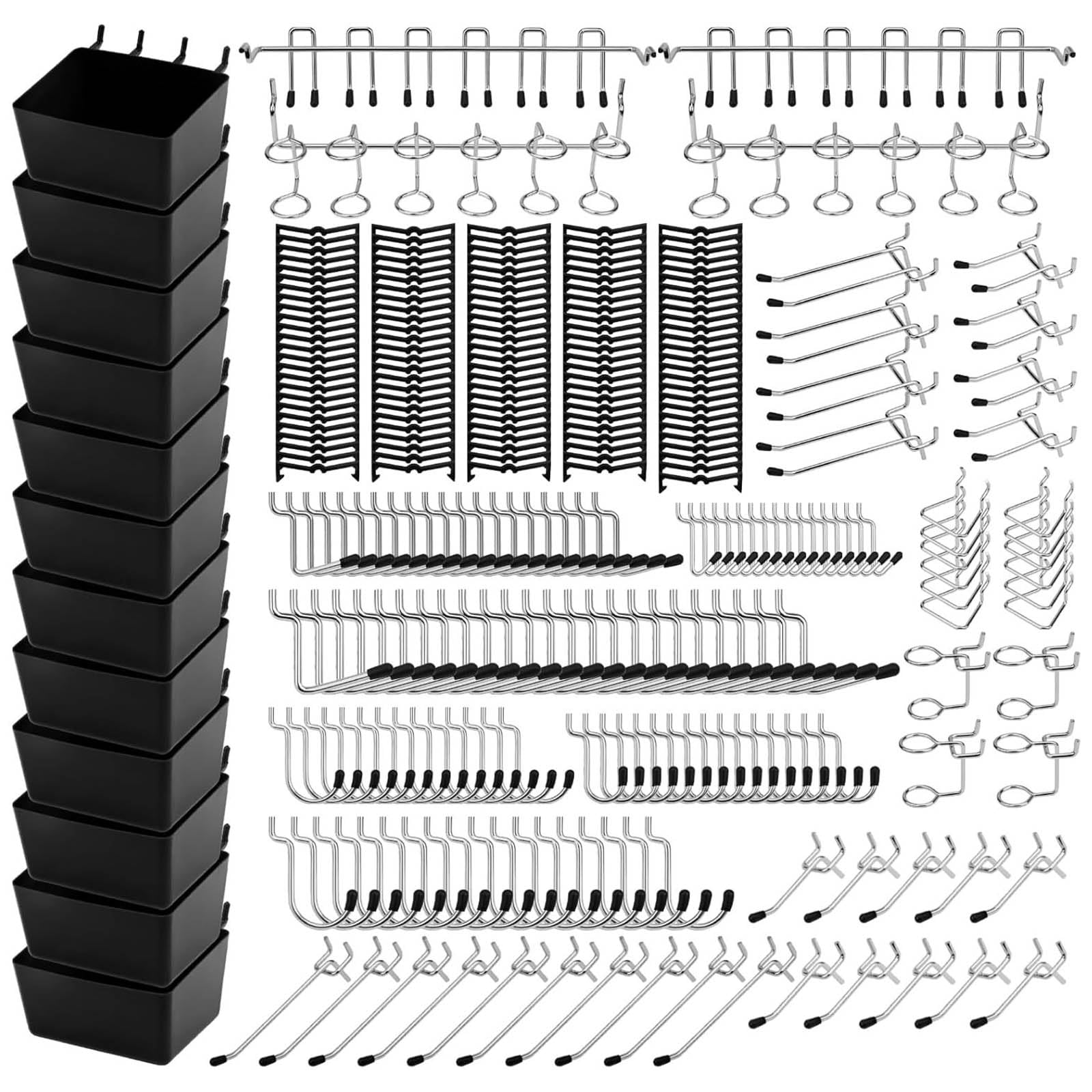 Rangement d'outils de garage efficace grâce au lot de 300 serrures et crochets