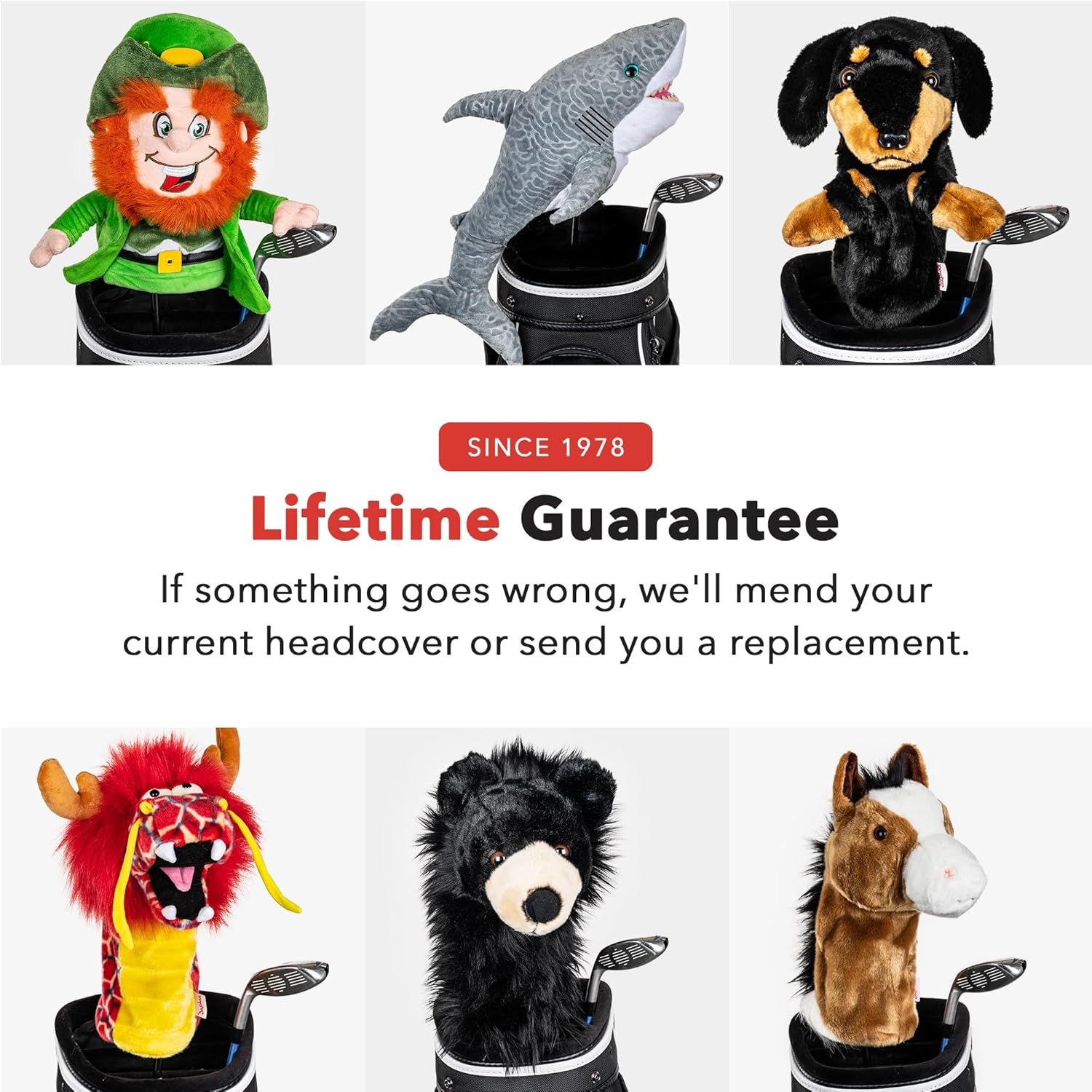 Daphne's Headcovers Shark Driver Headcover | Premium Driver Headcovers | Funny Golf Club Covers | Stylish Protection for Your Clubs | Men's Golf Gear | Driver Headcover for Men and Women