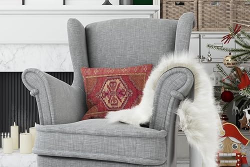 Miniatura 6 de TurkishRug - Funda de cojín Kilim hecha a mano con patrón étnico de granja, suave, lavable, impresa, decoración del hogar, dormitorio, sala de