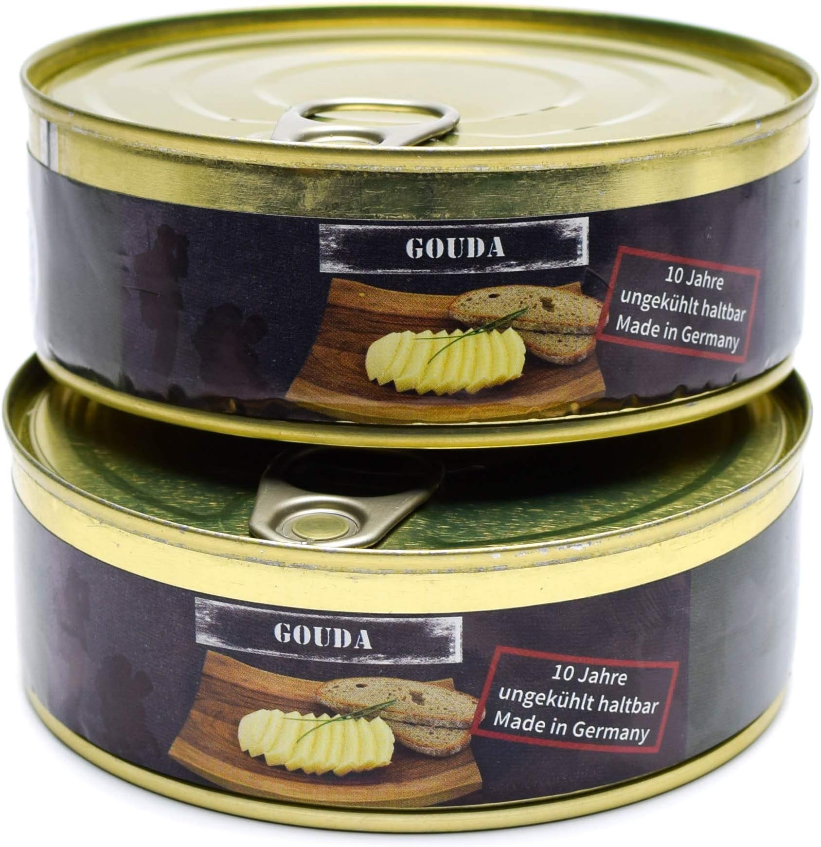 Emergency ration army survival food canned Gouda cheese 200g can MRE 7 oz can all natural (1 can)