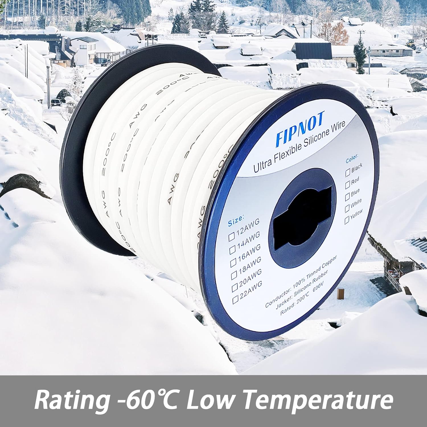 10 Gauge Silicone Wire - 25ft White Spool, Extra Flexible 10 AWG Stranded Tinned Copper Wire 200℃ 600V - Automotive, Battery, Solar, Marine - Image 5