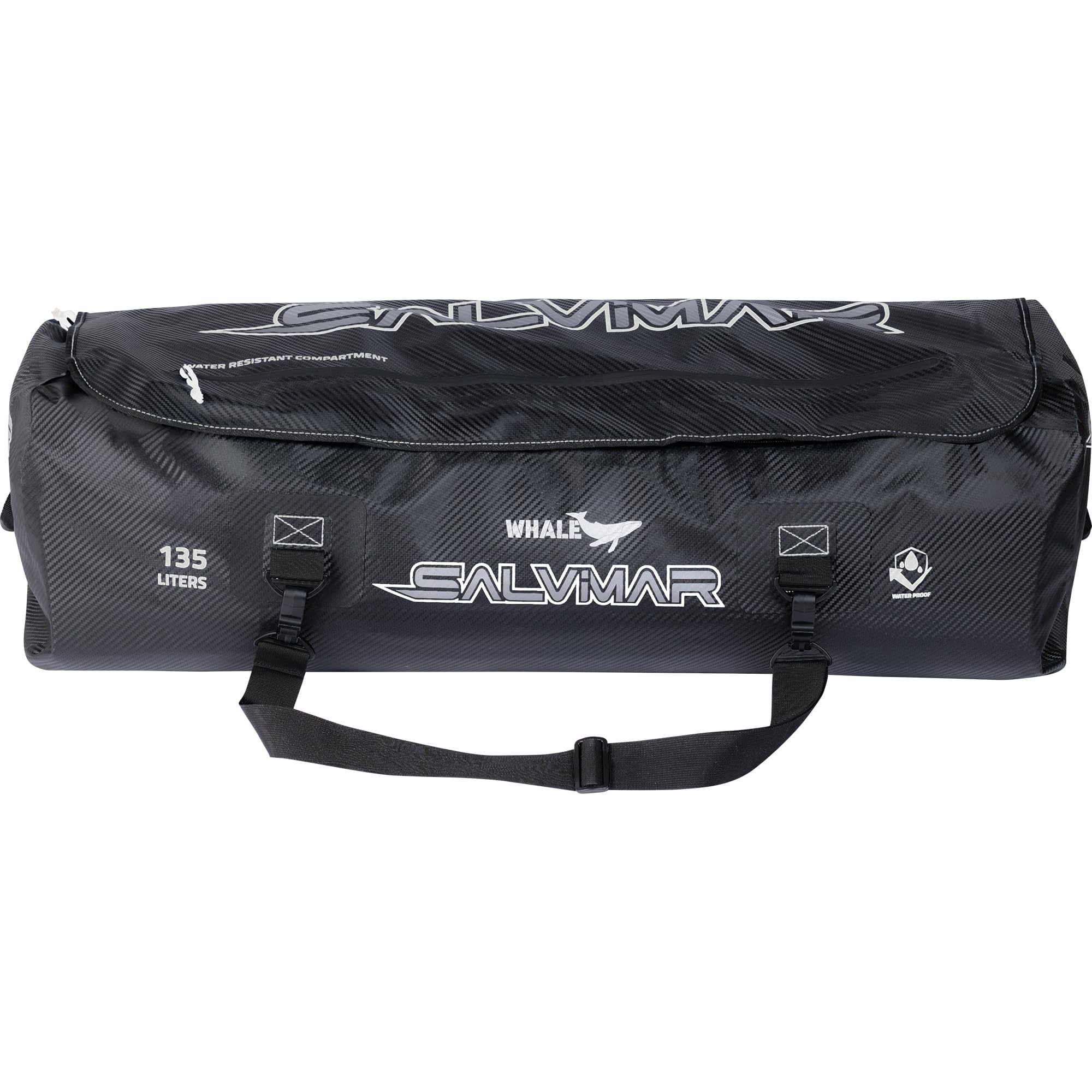 SALVIMAR Whale Sac de pêche sous-Marine, apnée, Natation, Sports Nautiques, capacité 135 litres, Carboon Look