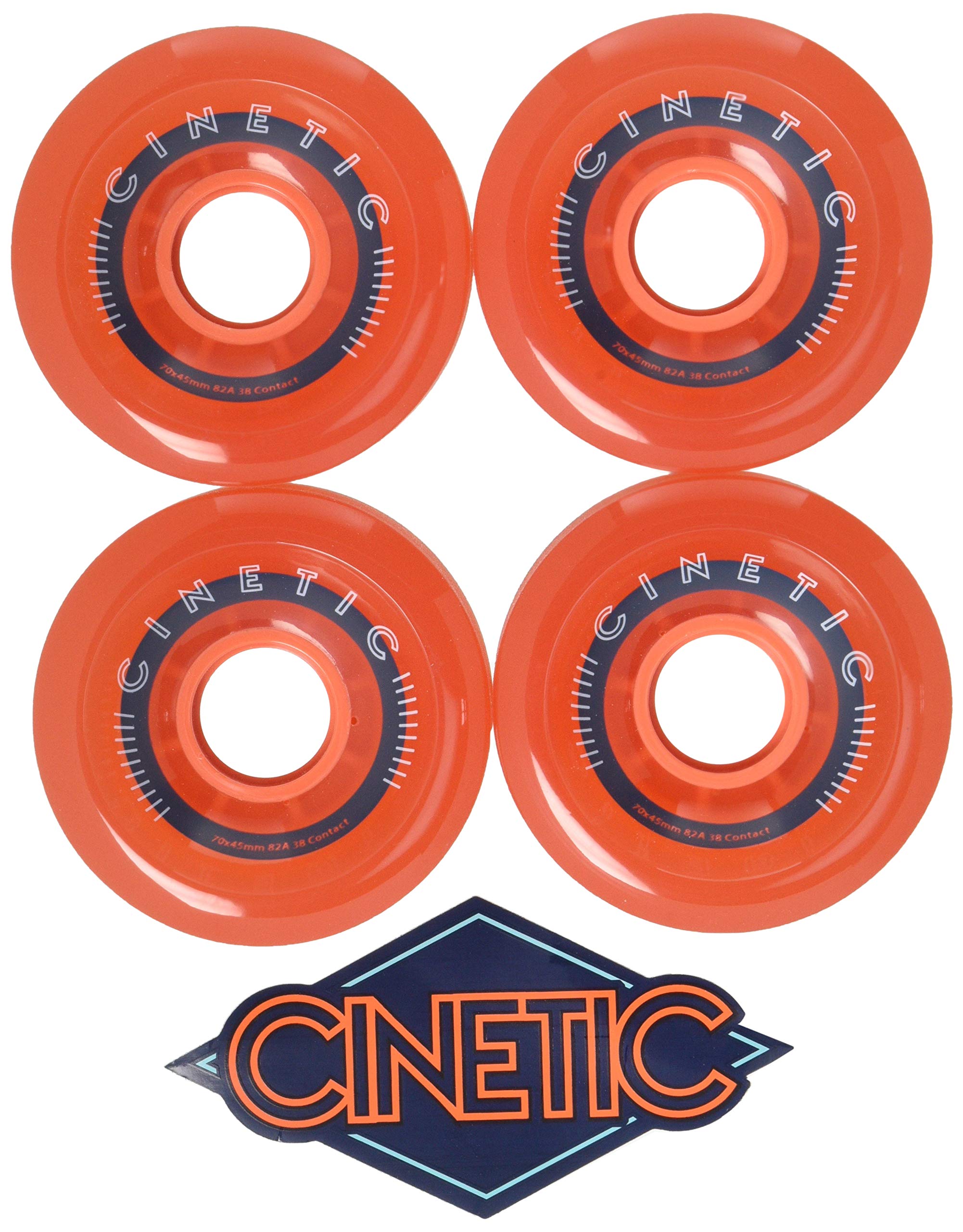 CINETIC Cygnus 70 mm x 45 mm 82a koła zestaw kółek deskorolkowych, dorośli uniseks, niebieski (wielokolorowe)