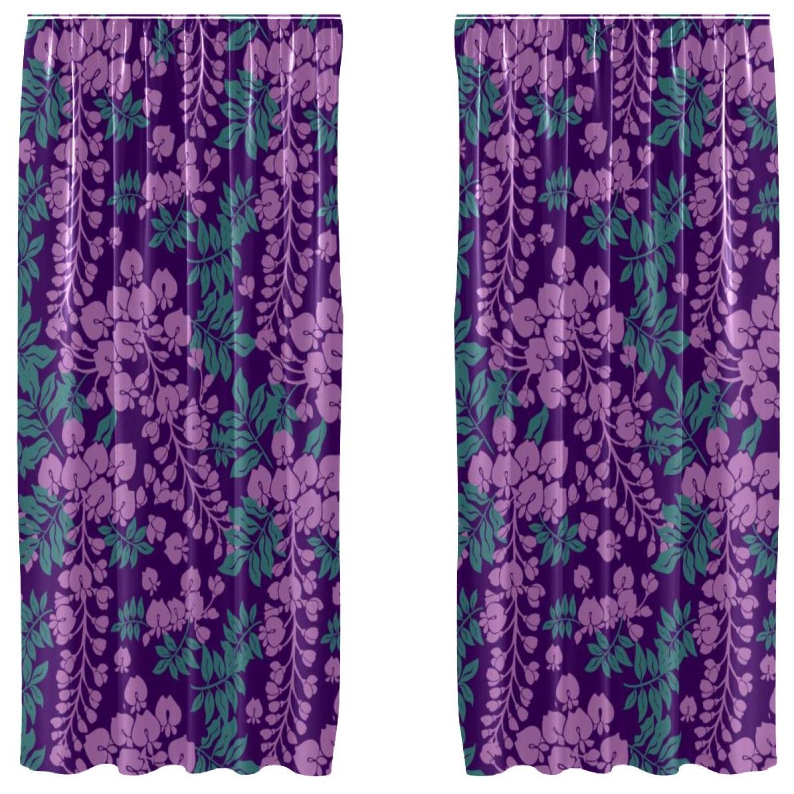 Rideaux fleuris violets pour salon créez une ambiance cosy dans votre chambre