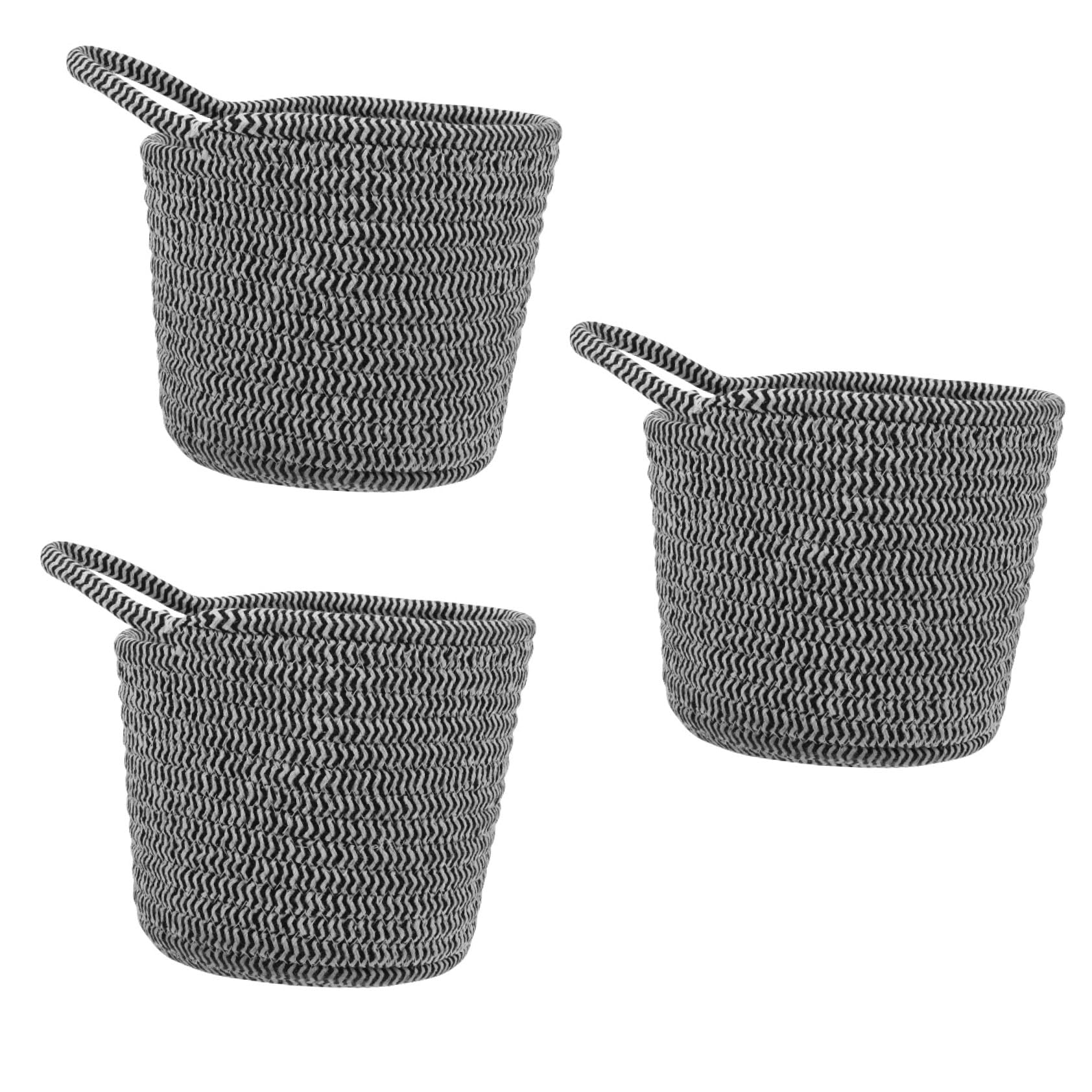 Panier de rangement cuisine et bain en coton tissé pour décoration intérieure