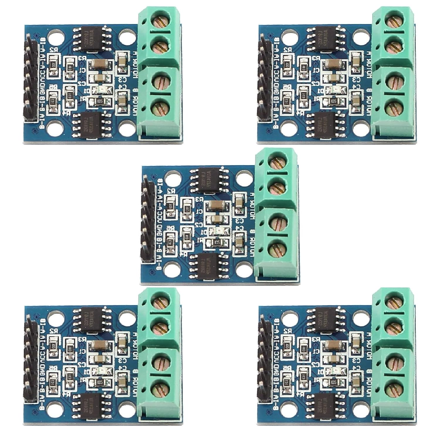 5-Pack L9110S H-Bridge Motor Driver, 2.5-12V