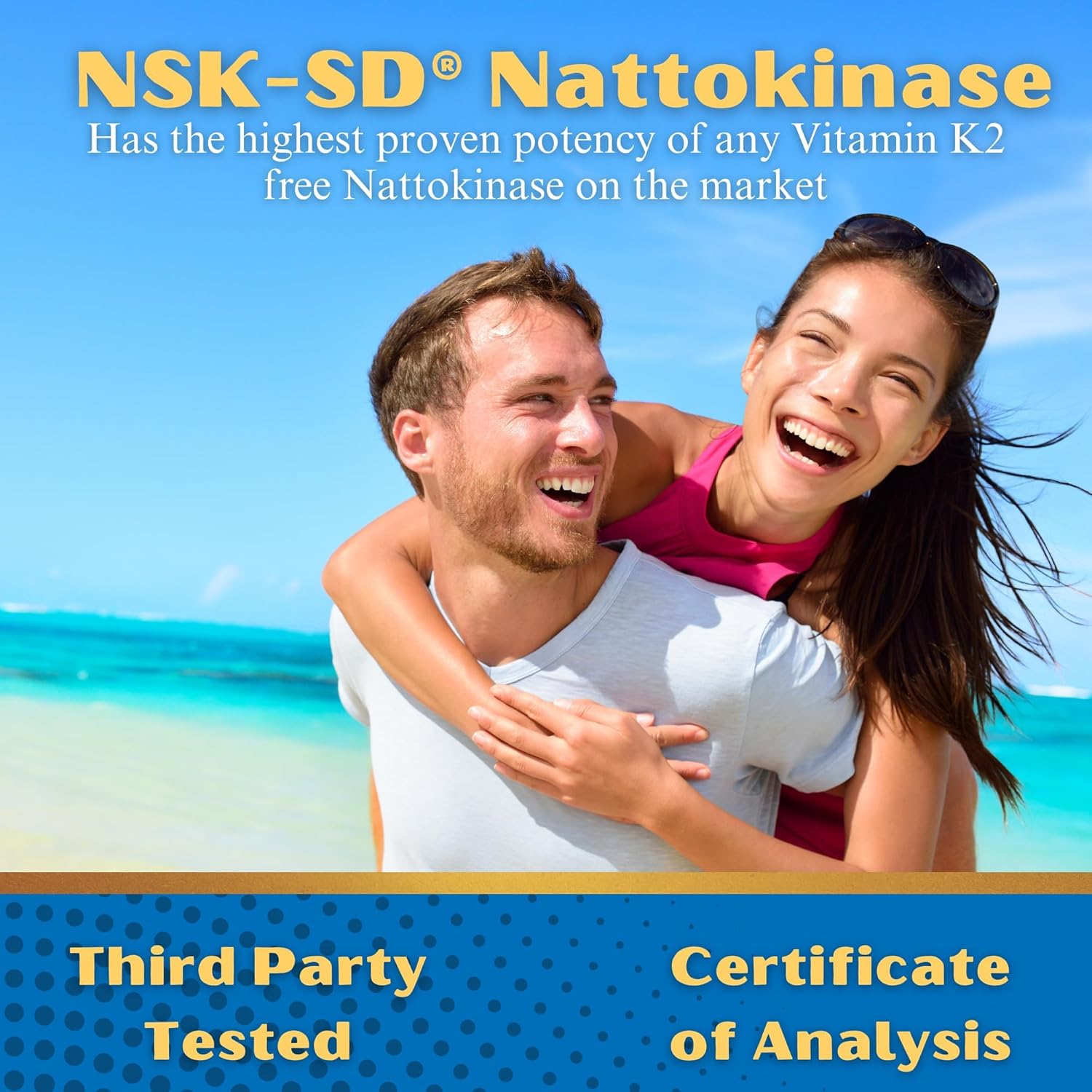 NSK-SD Nattokinase - Cardiovascular Support - High Potency Nattokinase Supplement - Optimizes Circulation, Non-GMO, Vegetarian, JHFA & JNKA Recognized - 60 Ct