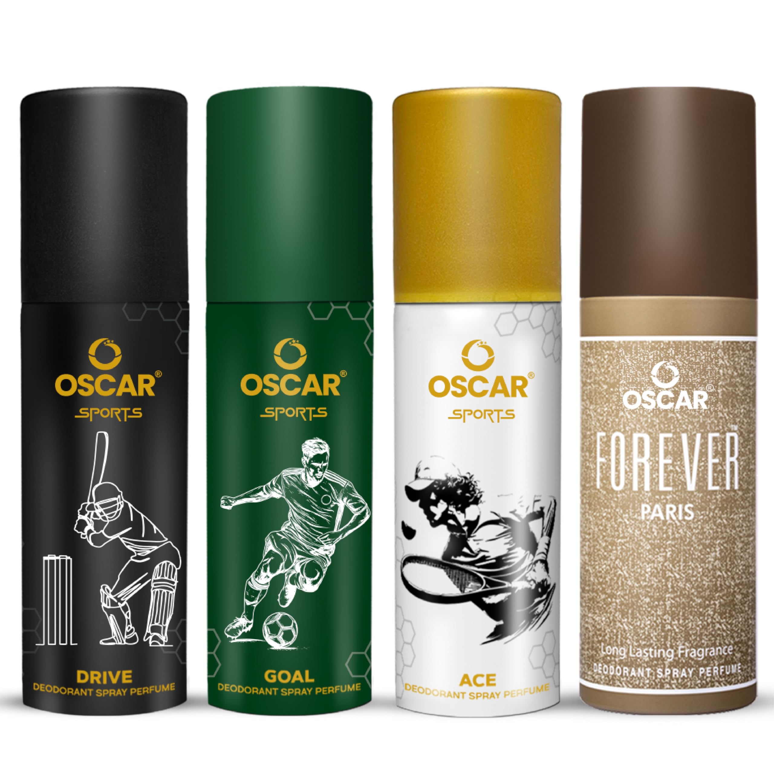 Oscar Ace, Goal, Drive and Paris Nano Deo (50mlx3, 40mlx1) Deodorant Spray | Long Lasting Travel Size (Pack of 4, 190ml)-picture-31