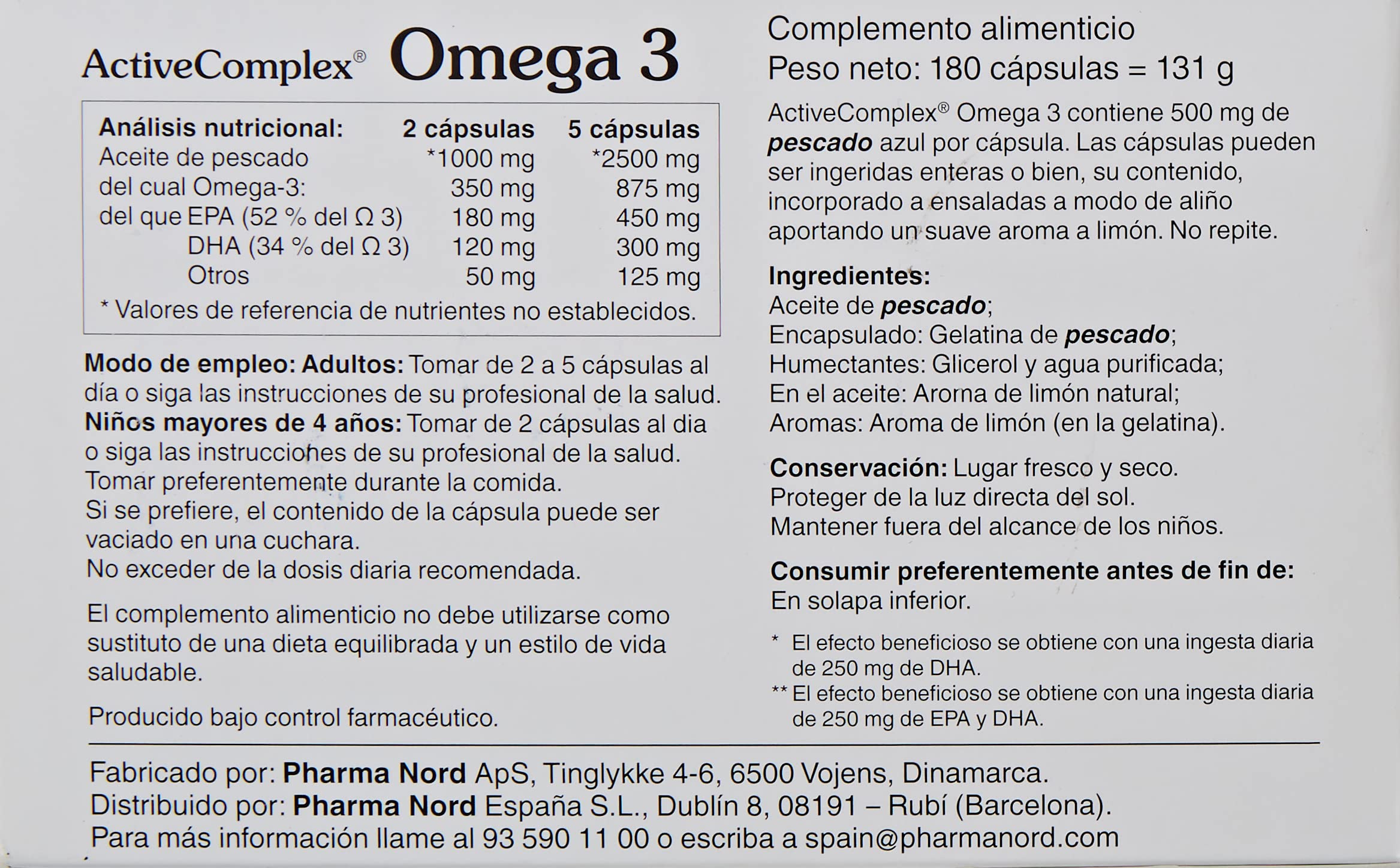 ACTIVECOMPLEX OMEGA 3 180comp.