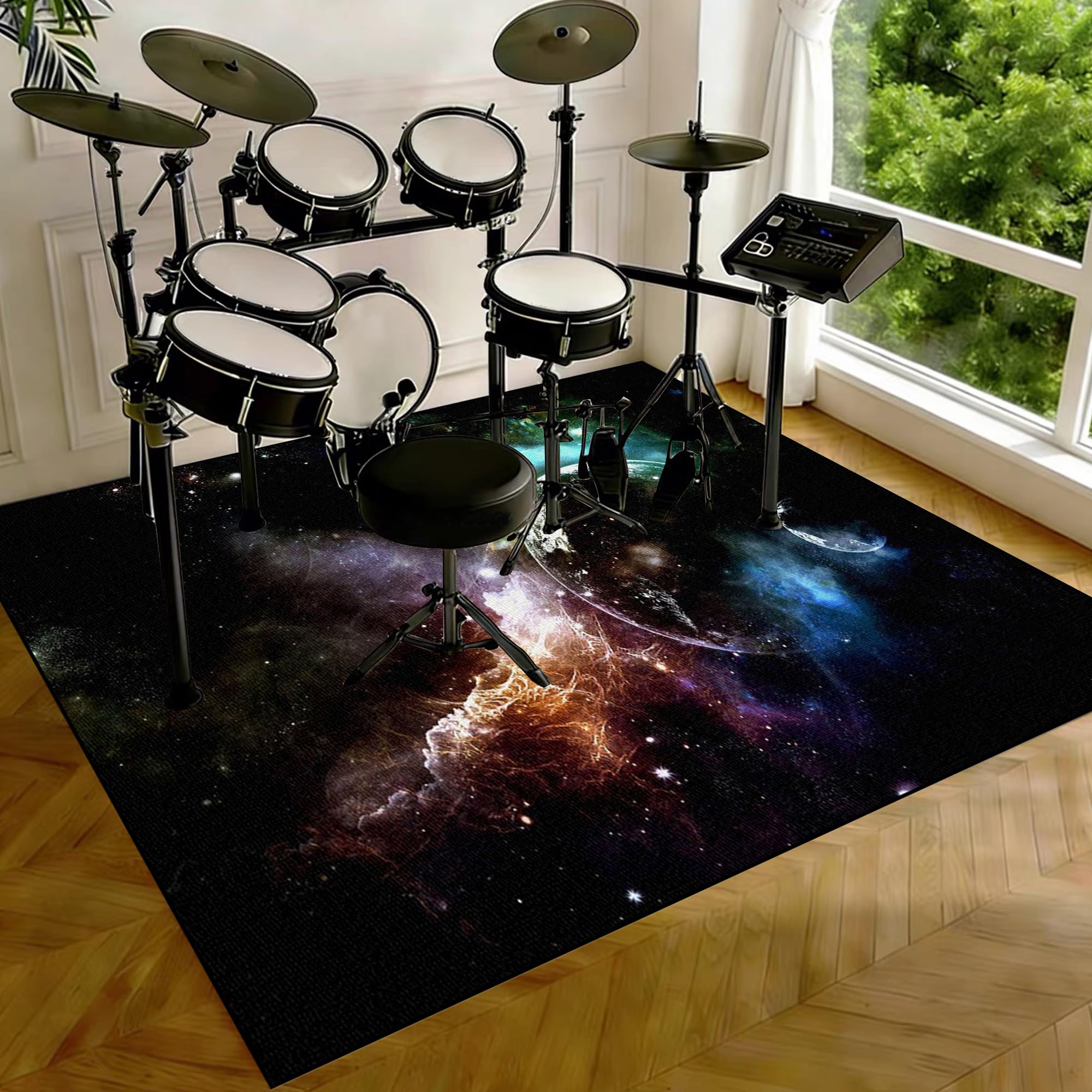 Dywan perkusyjny, elektroniczny jazz, zestaw perkusyjny do bębna basowego, werbla, bębna i innych instrumentów, elektryczny dywan perkusyjny, mata izolacyjna przed hałasem, mata dywanowa, perkusja 160