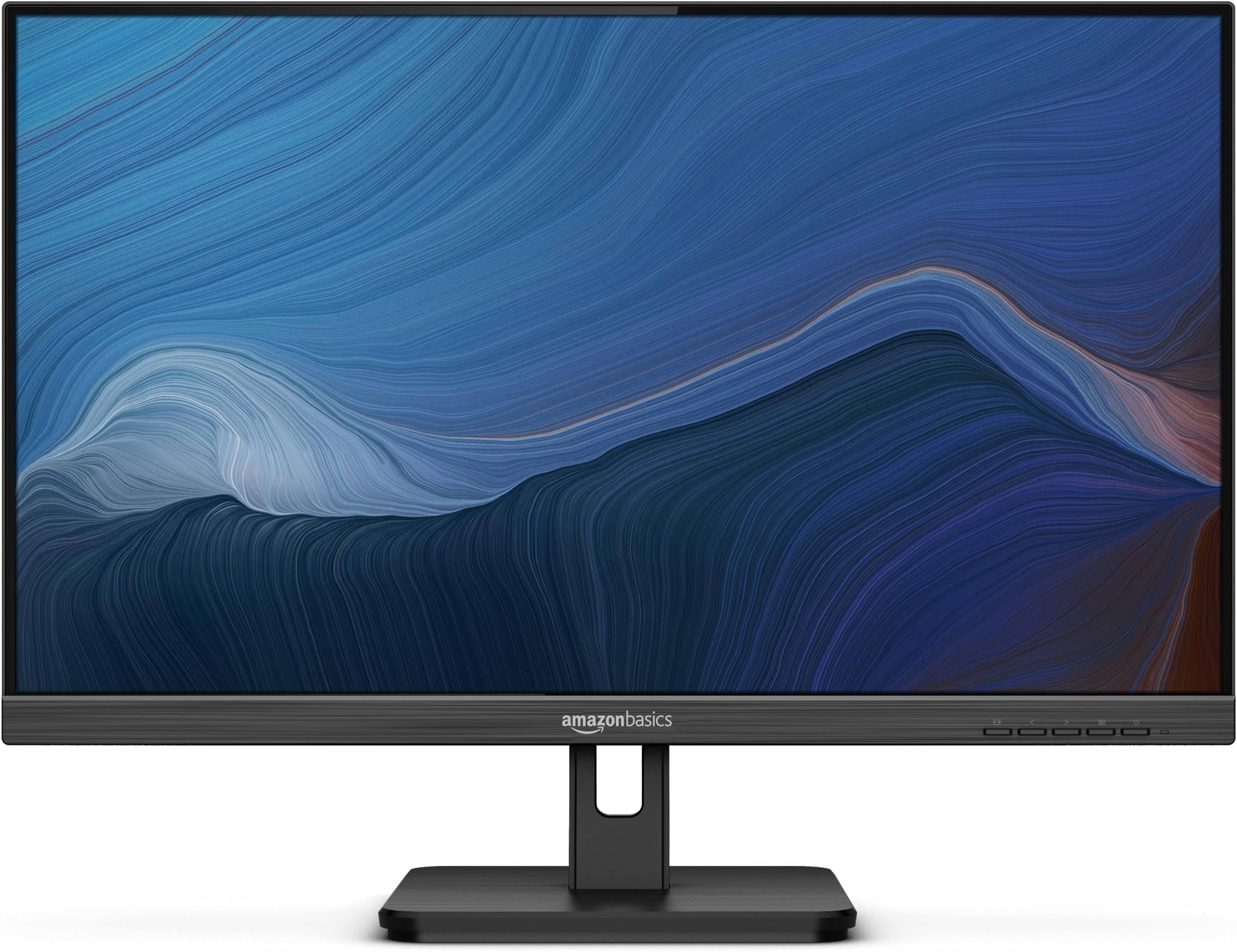 24-inch Full HD IPS Monitor, 75 Hz, 1080P, HDMI, Display Port and VGA Input, Adjustable Stand, VESA Compatible, Built-in Speakers for Office and Home, Black