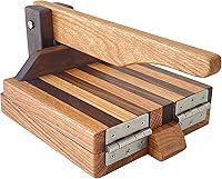 Handmade 8-Inch Oak & Walnut Tortilla Press - USA Crafted Hardwood Tortilla Maker for Authentic Corn Masa by Central Coast Woodworks