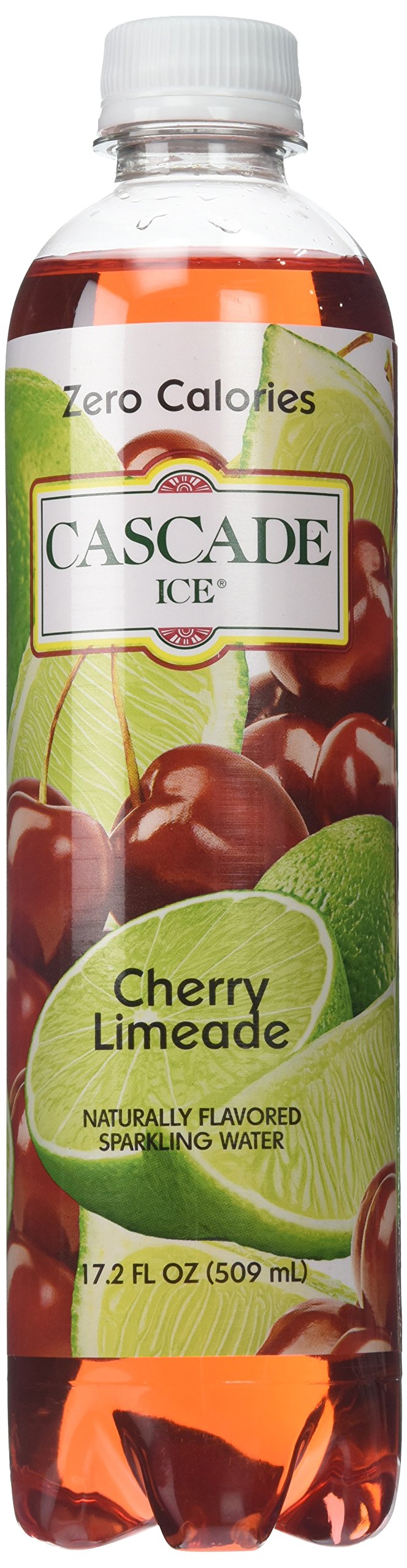 Cascade IceZero Cal Sparkling Water, Cherry Limeade, 17.2 Fluid Ounce (Pack of 12)
