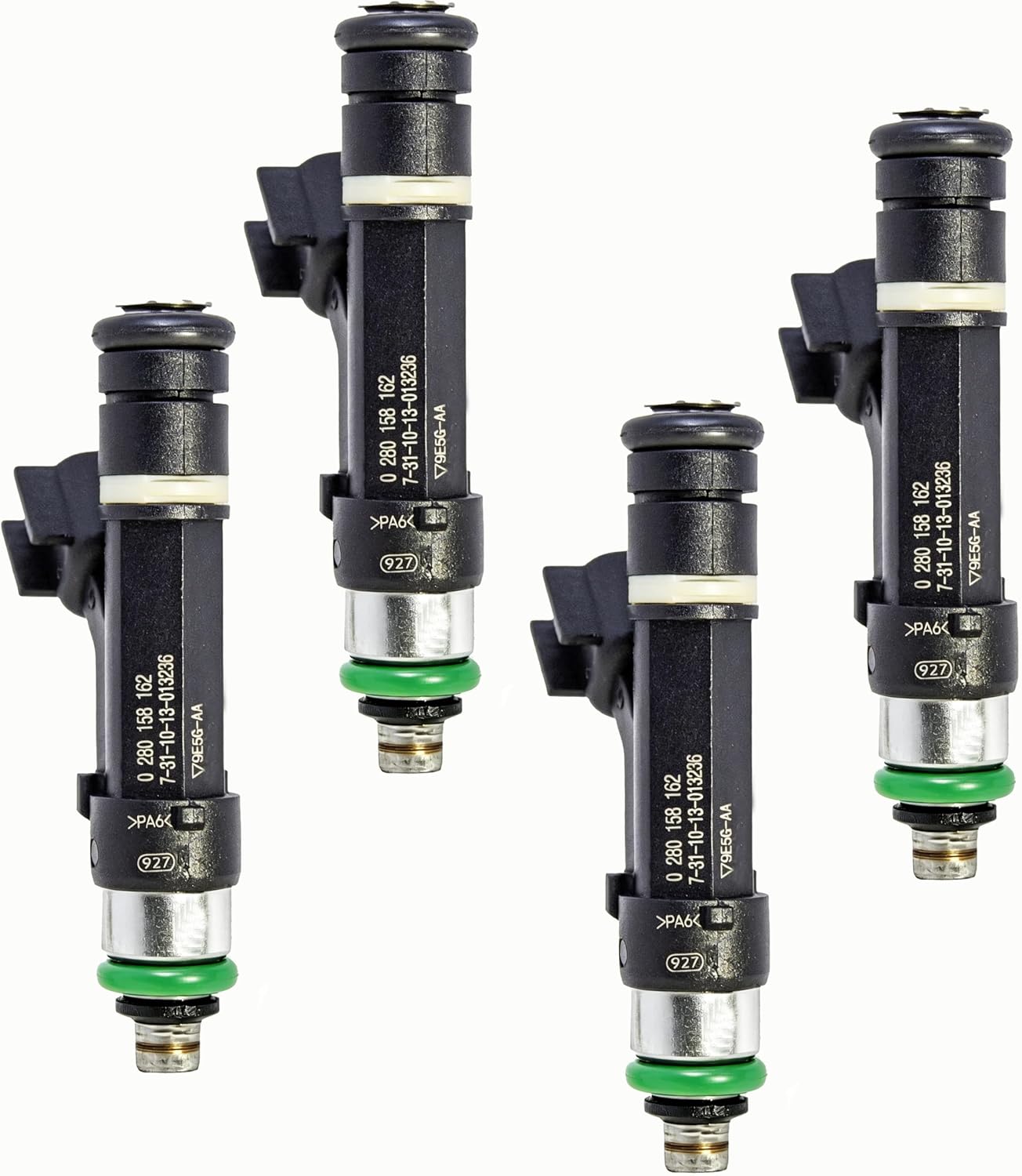 4PCS 4 Holes 2.5L Fuel Injectors Replacement For Ford Escape 2009 2010 Fusion 2010-2020 Transit Connect & Lincoln MKZ & Mazda Tribute & Mercury Mariner Milan - Replace# 0280158162 9E5G-AA