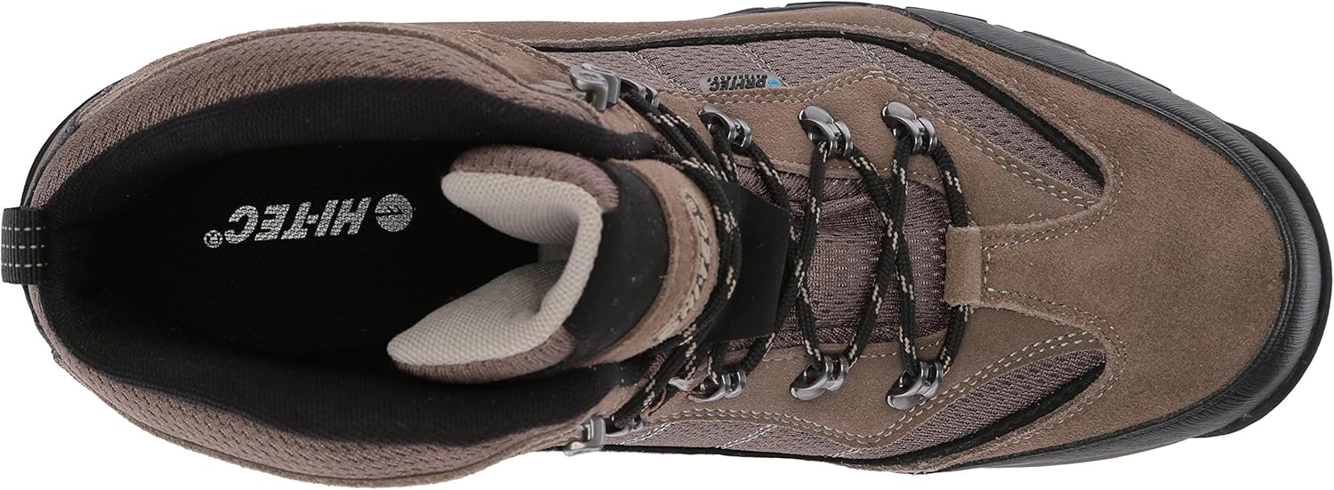 HI-TEC Men's Skamania Mid Wp-m Hiking Boot 13 Smokey Brown/Olive/Snow