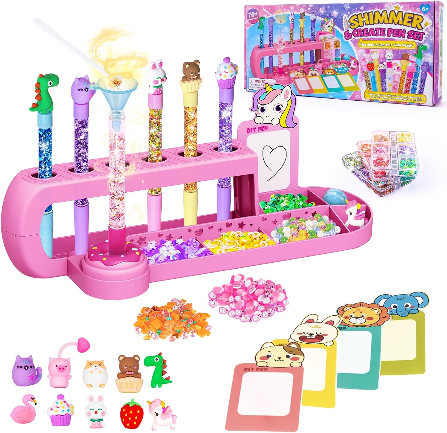 Zestaw do tworzenia długopisów Pen Creator Studio Stwórz własne 10 długopisów Kreatywne zajęcia plastyczne dla dzieci Prezenty dla dziewczynek w wieku 6 7 8 9 10 11 12 lat