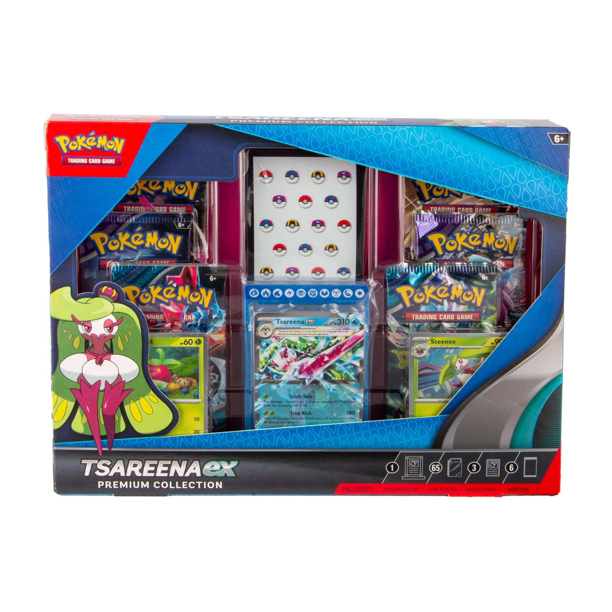 pokemon trading card games tsareena ex premium collection Pokemon Tsareena Ex Premium Collection with 6 Booster Packs main image 0