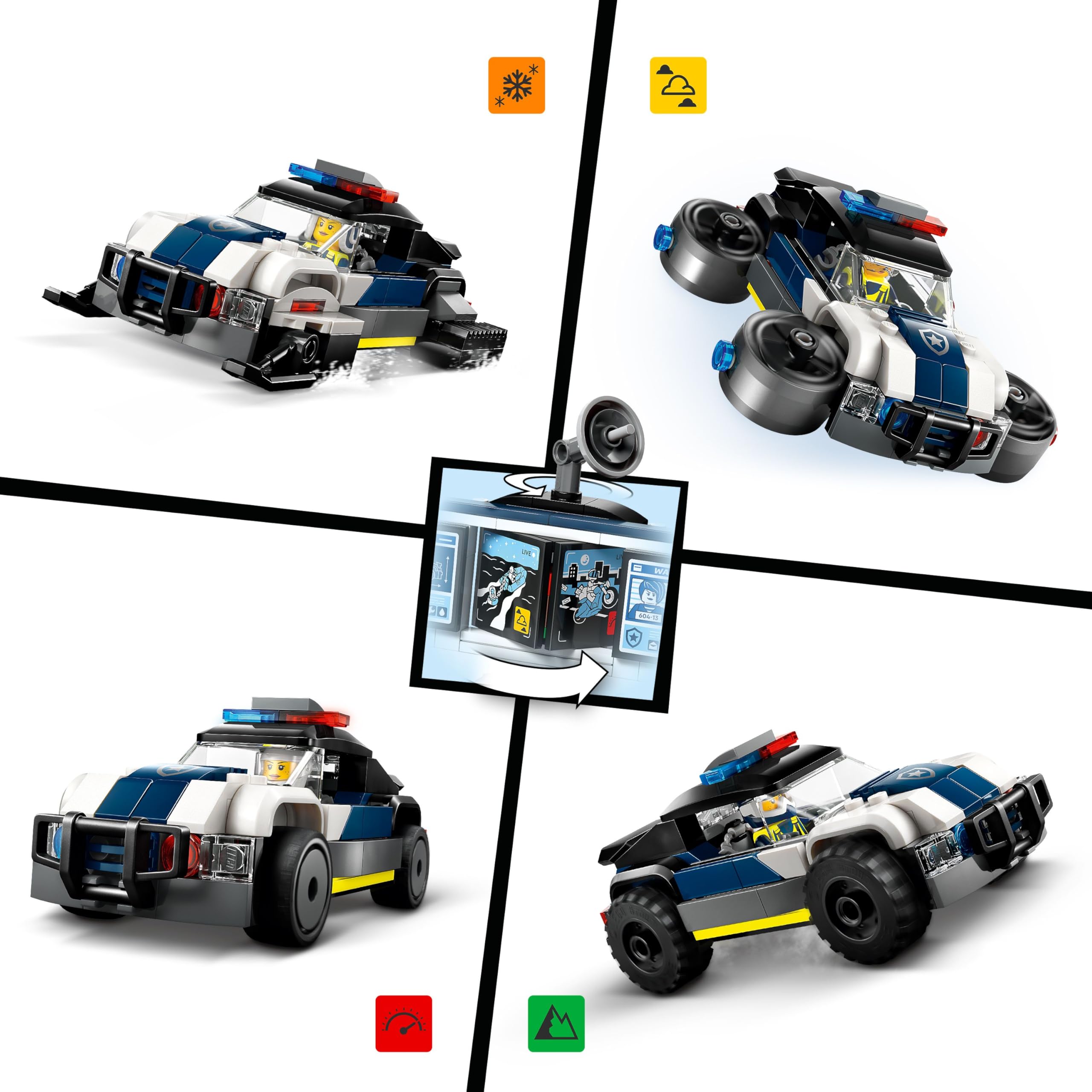 LEGO City Police Garagem Personalizada para Carros da Polícia
